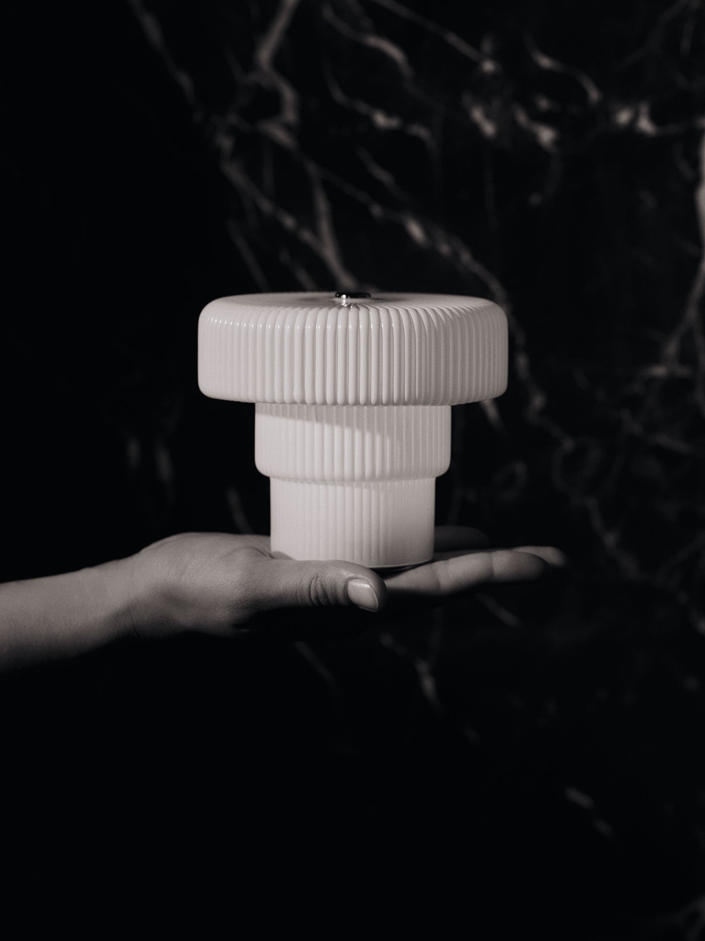 Portable lamp RIPPLE white