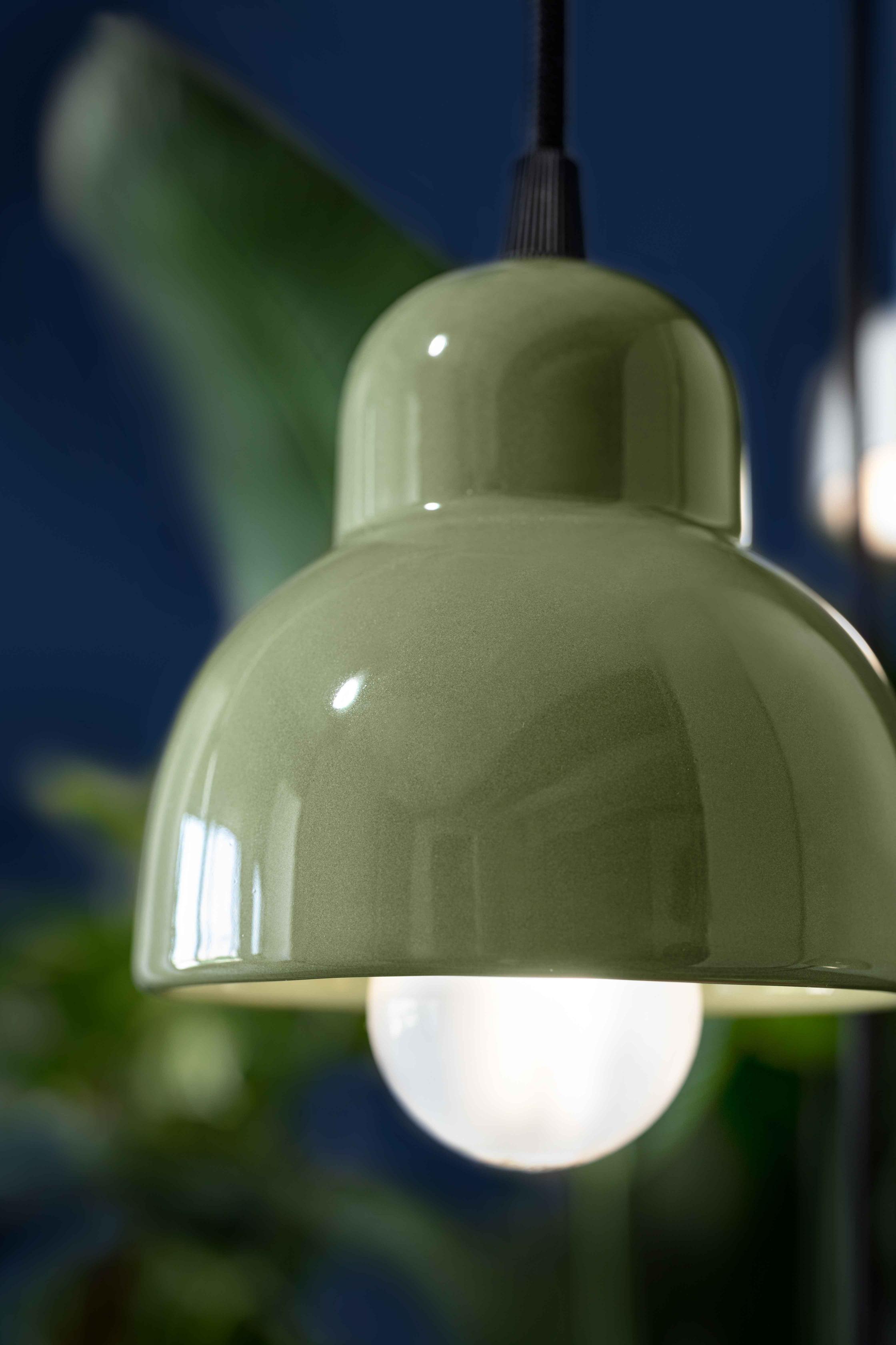 Keramische Pendelleuchte BERIMBAU creme