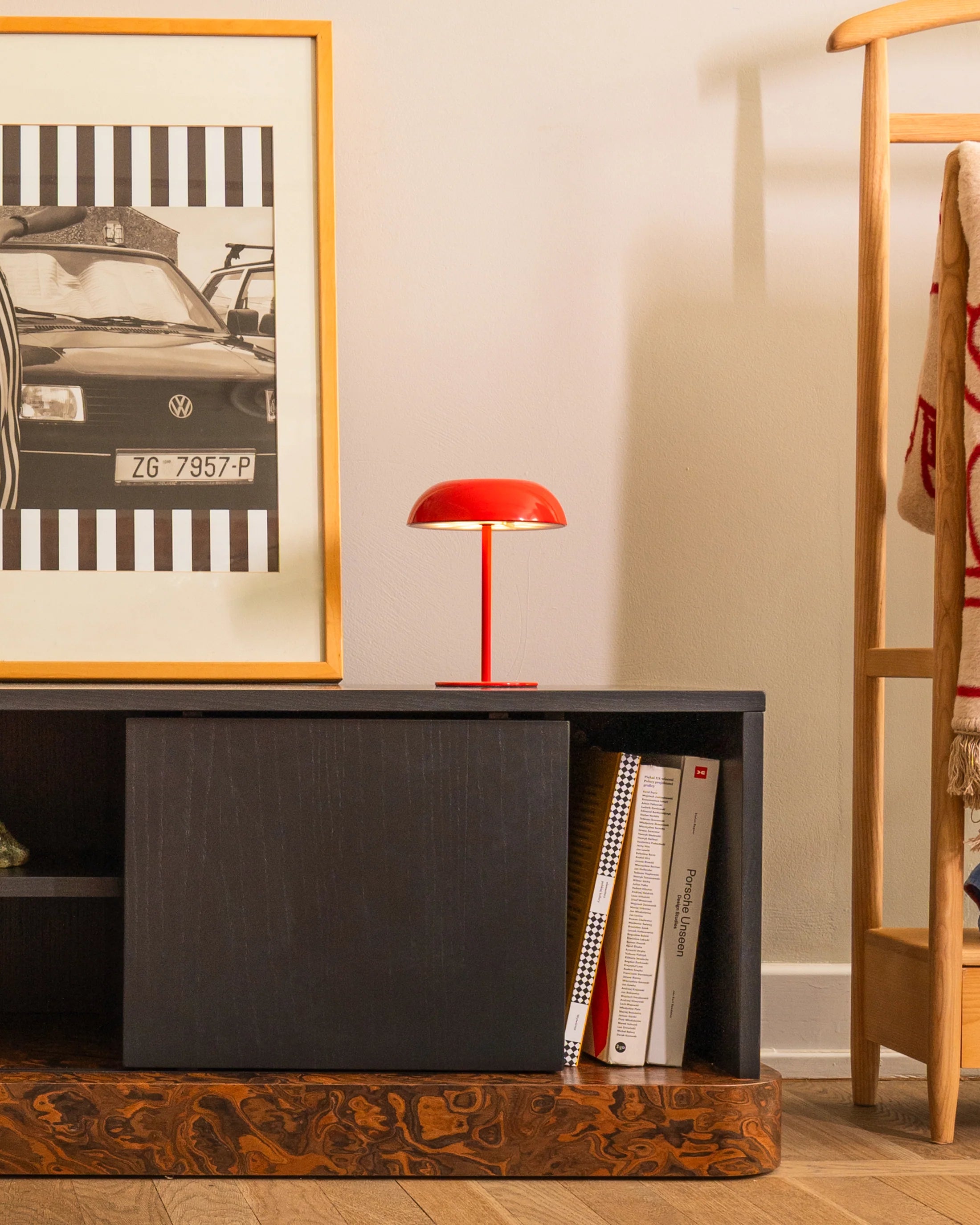 BAS California Burl and Jet Black TV Cabinet