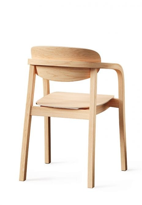 Stuhl mit Armlehnen LINIA Buchenholz