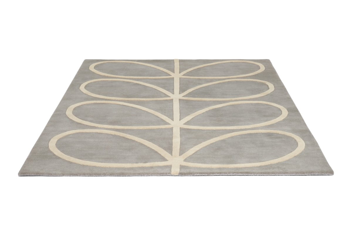 Teppich GIANT LINEAR STEM grau mit beige [Amelia]