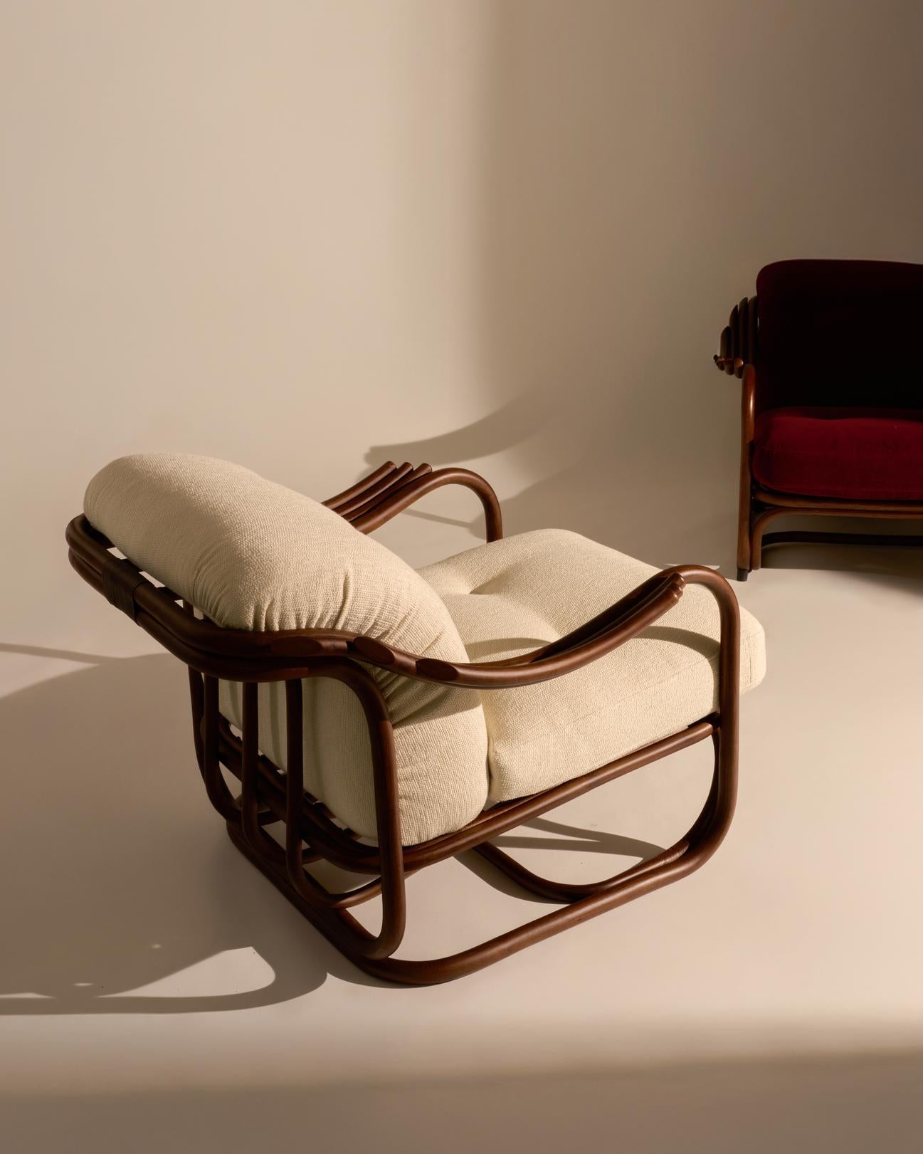 Sessel POLTRONA TRIA gepolstert