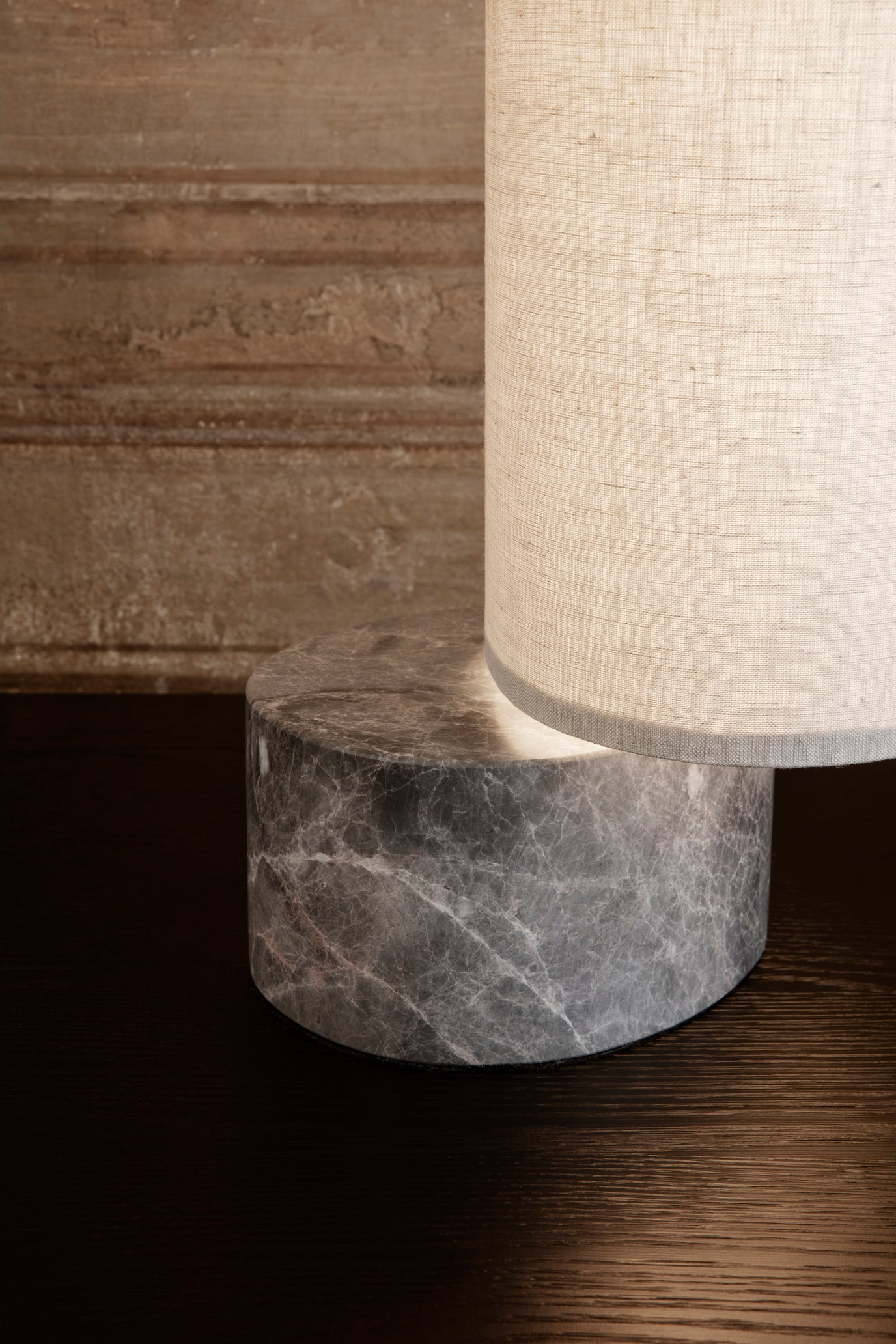 UNBOUND table lamp gray marble
