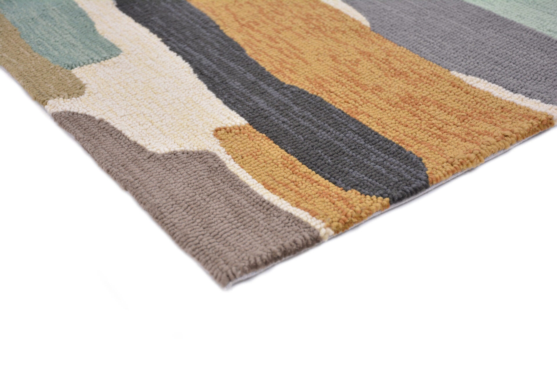 External rug Trattino Sea Glass beige-blue