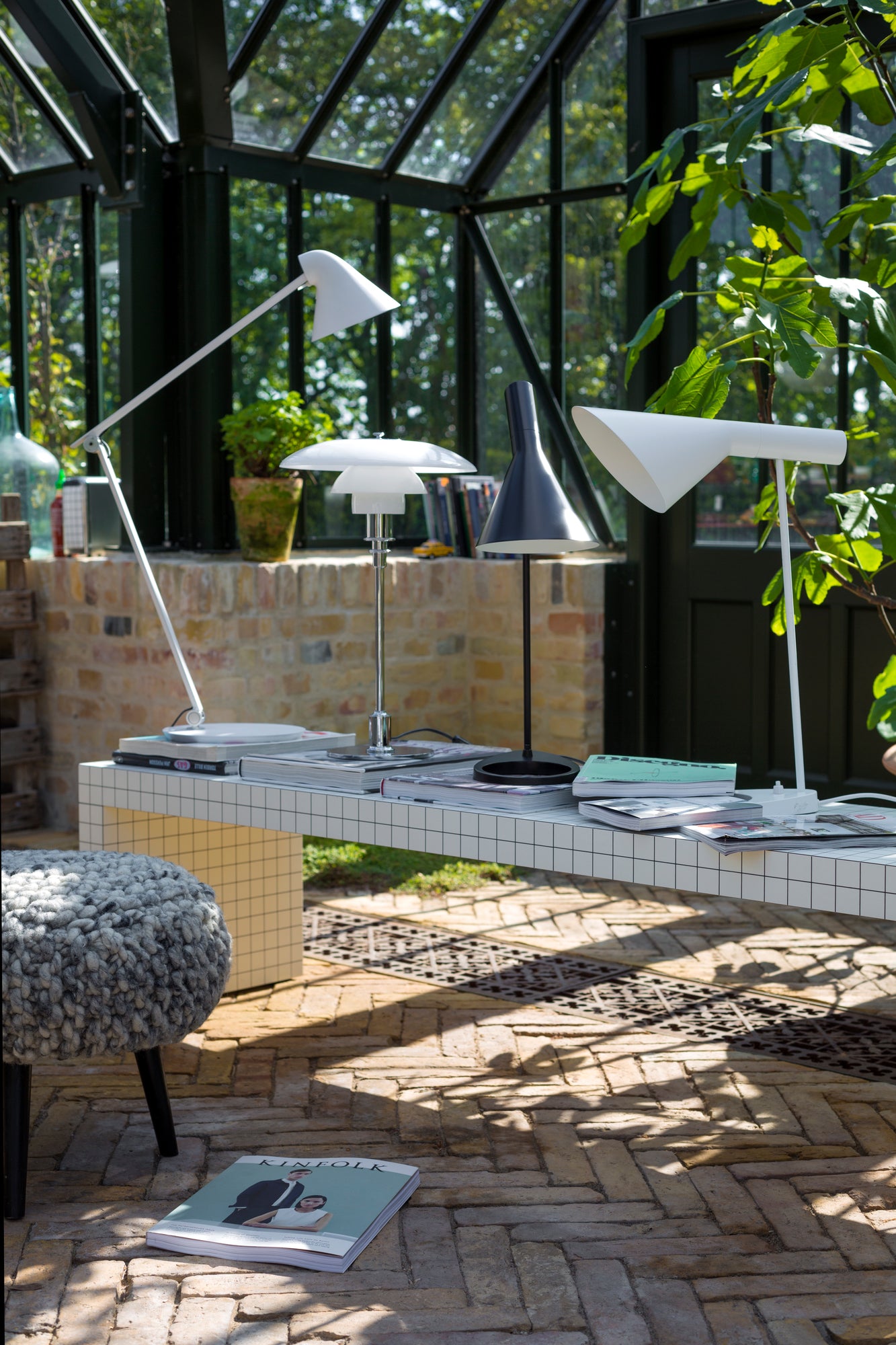 Tischlampe NJP weiß