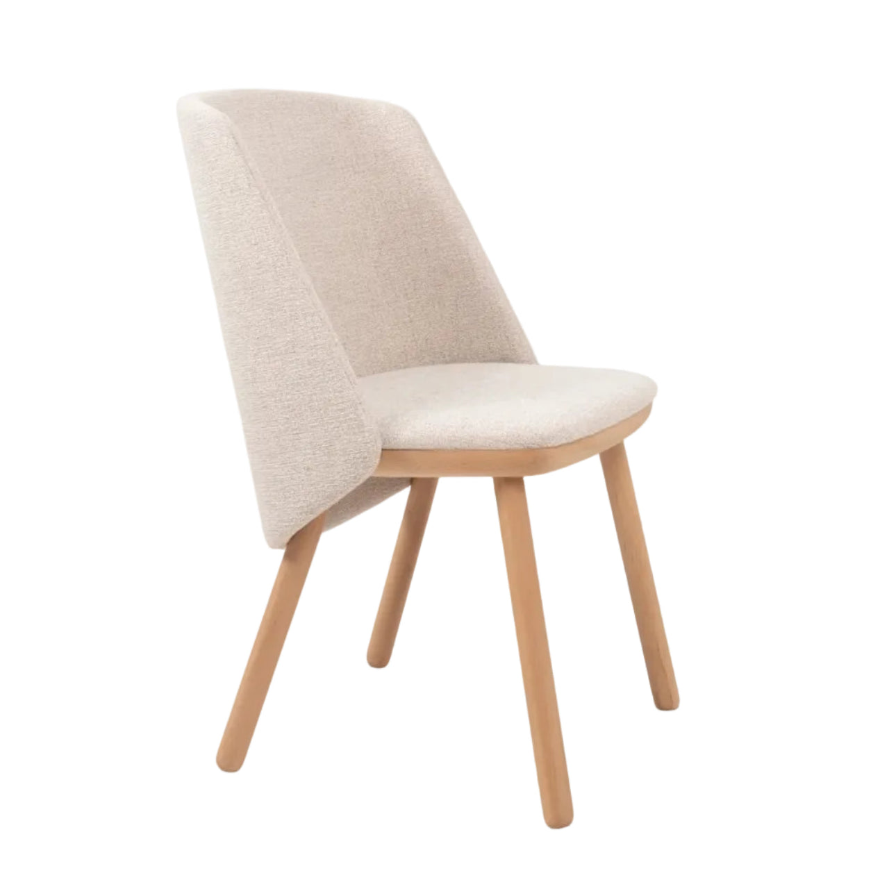 IKKOKU Chair upholstered with wooden base