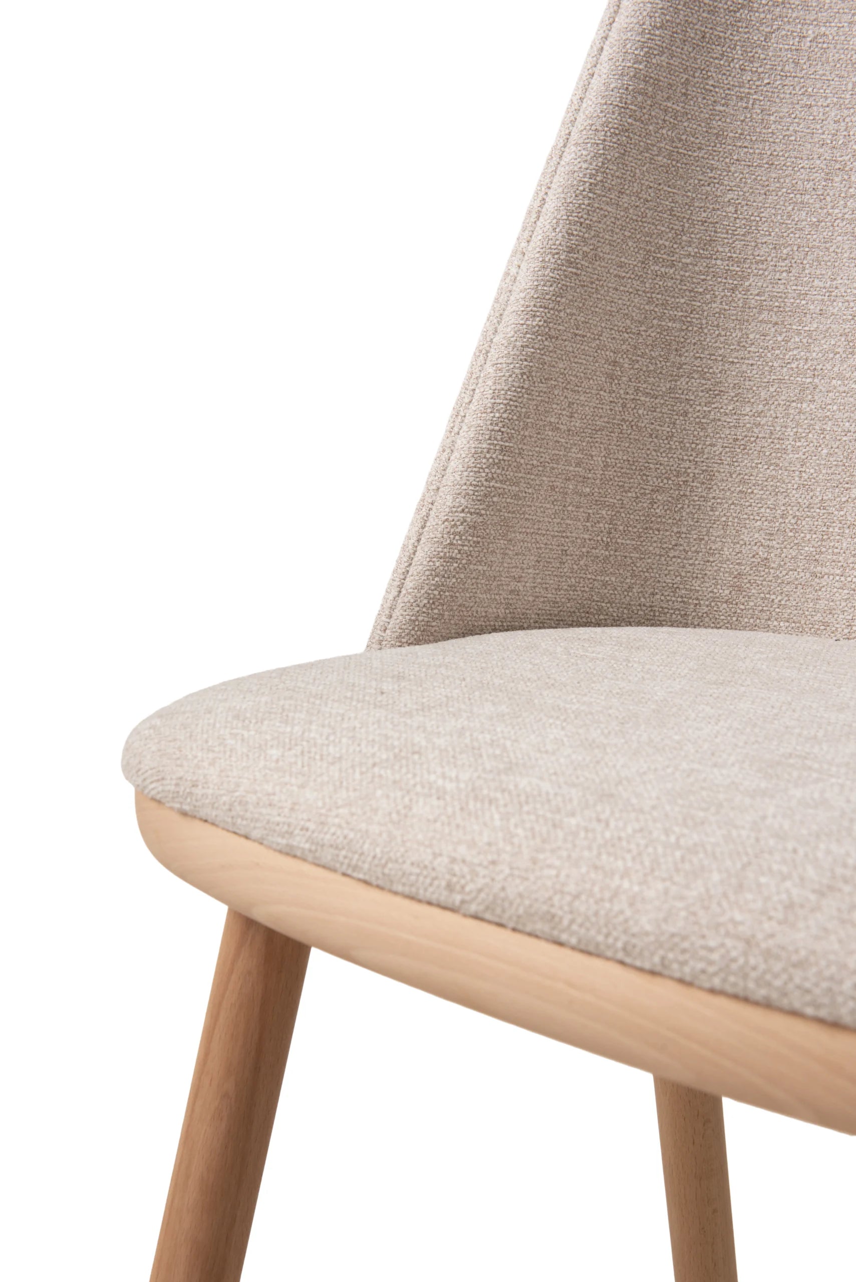 IKKOKU Chair upholstered with wooden base