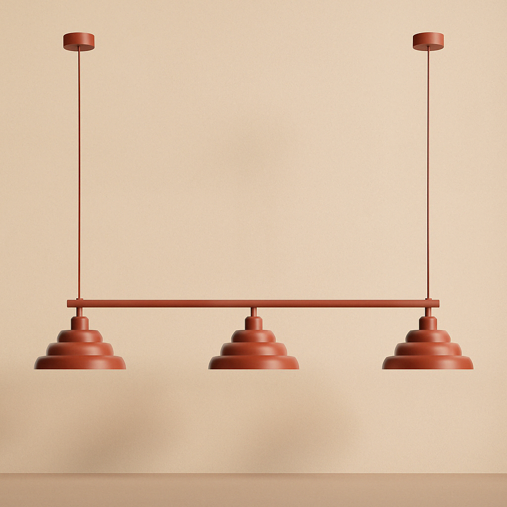Hanging lamp wave brick