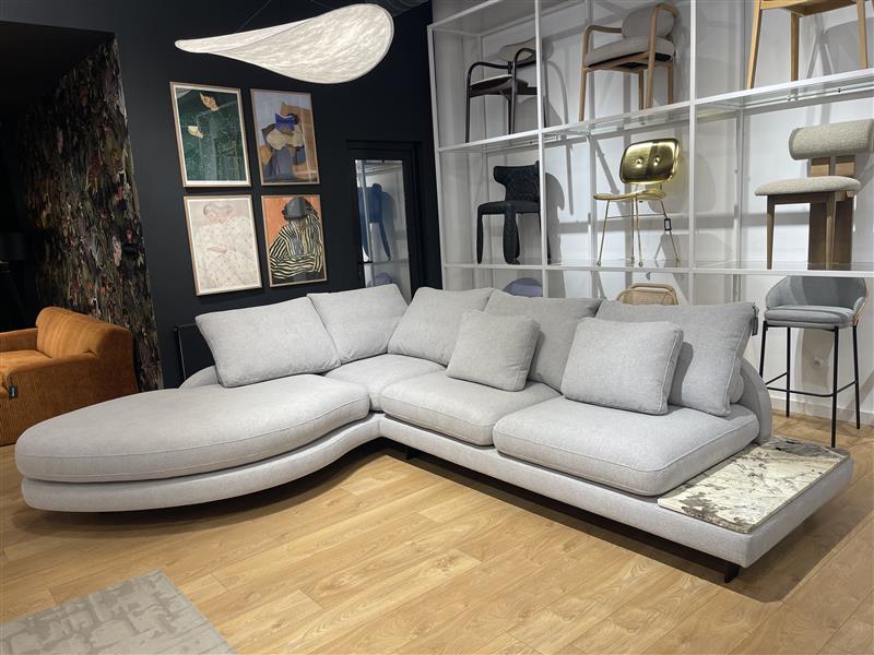 DUMBO Gray Corner Sofa - Display Model