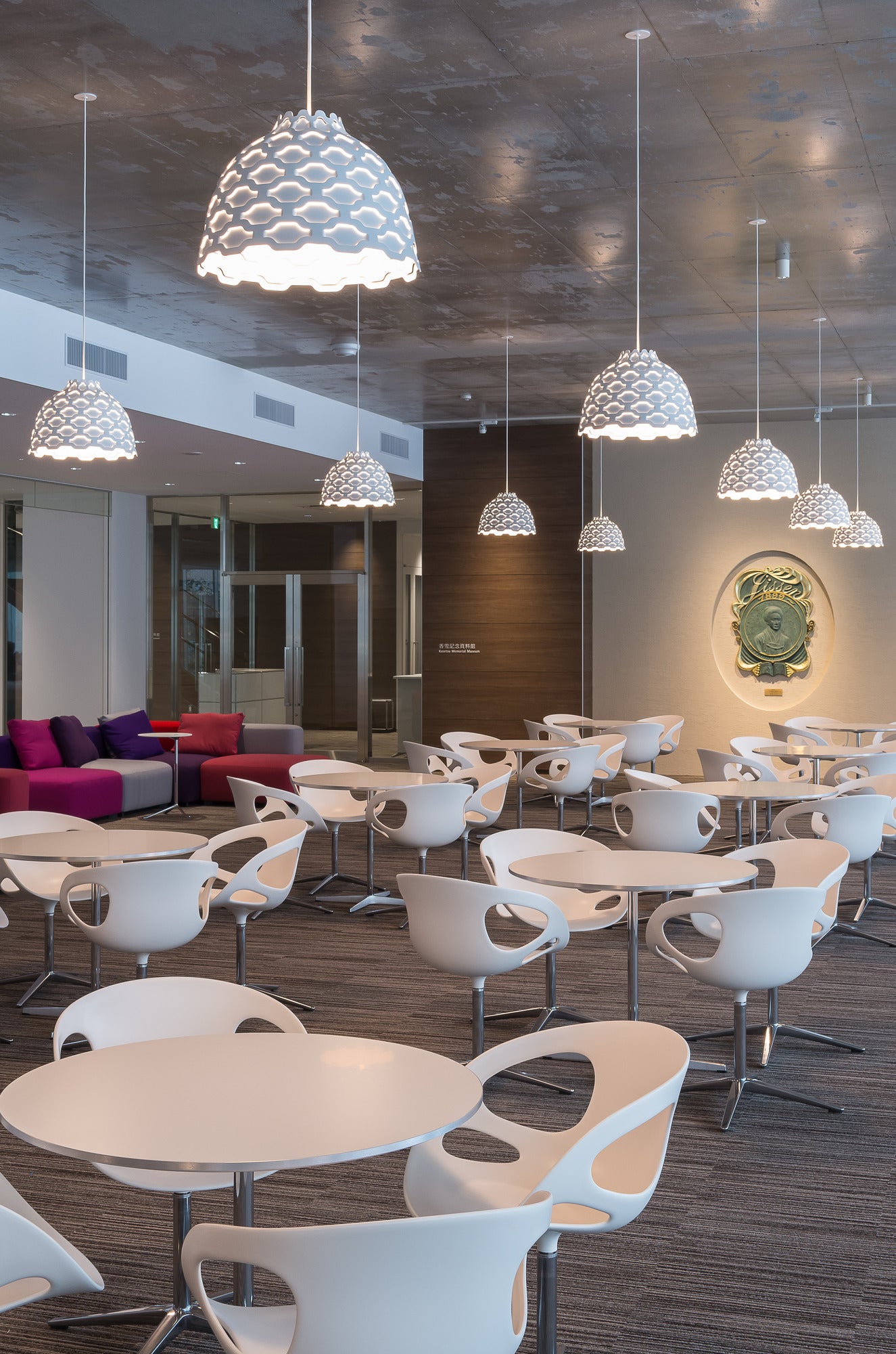 LC SHUTTERS white pendant lamp