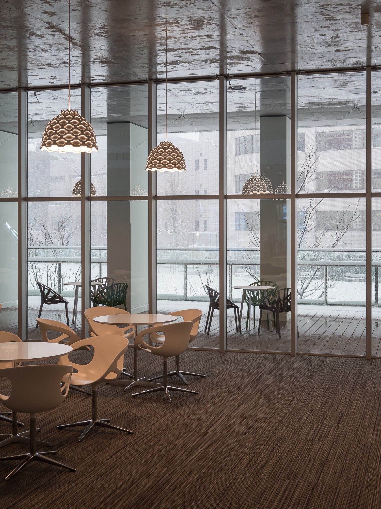 LC SHUTTERS white pendant lamp