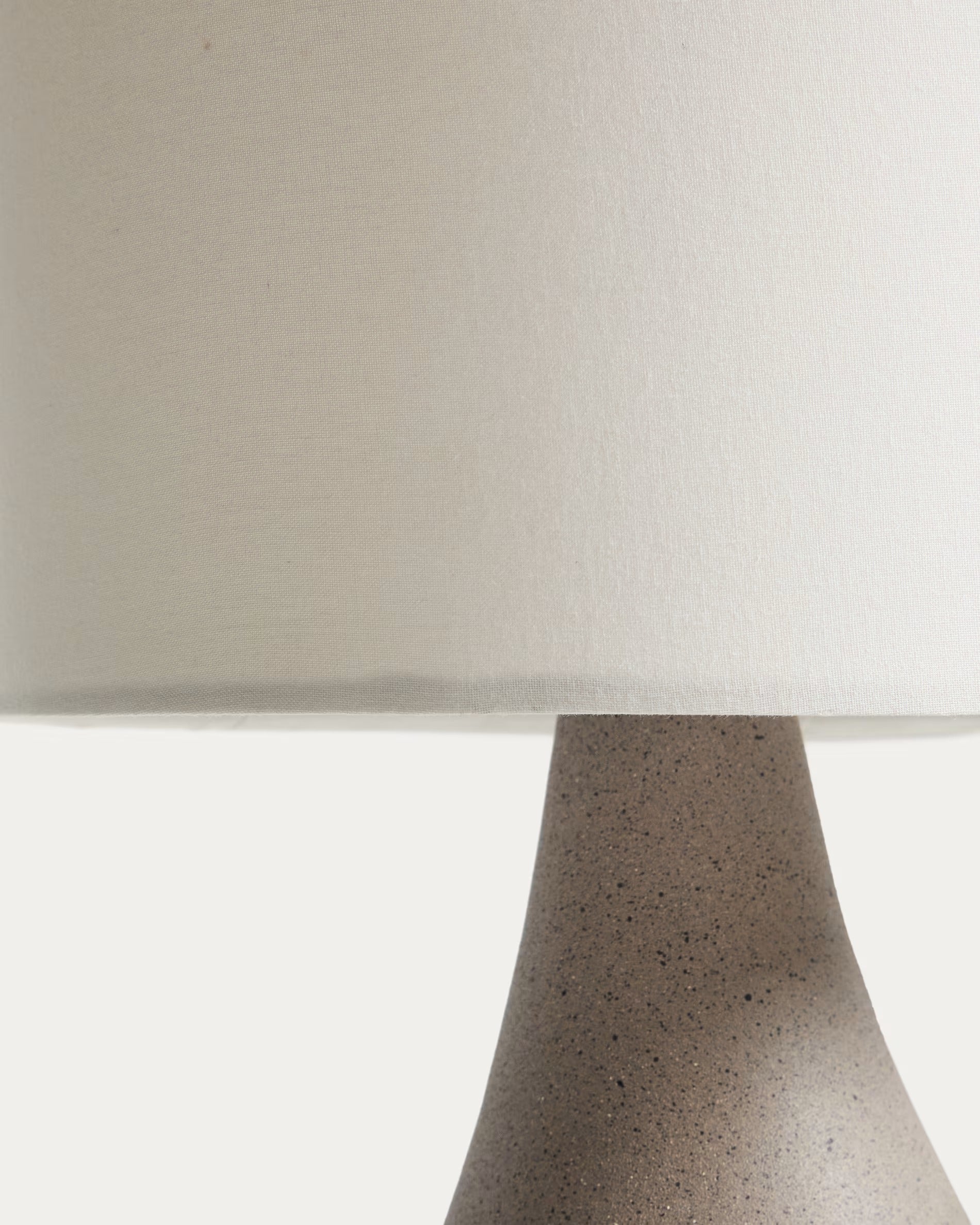 VIONA Table Lamp Light Gray with Cotton Shade