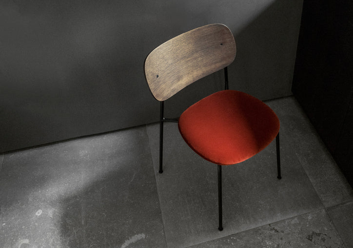CO Chair beige boucle with chrome base
