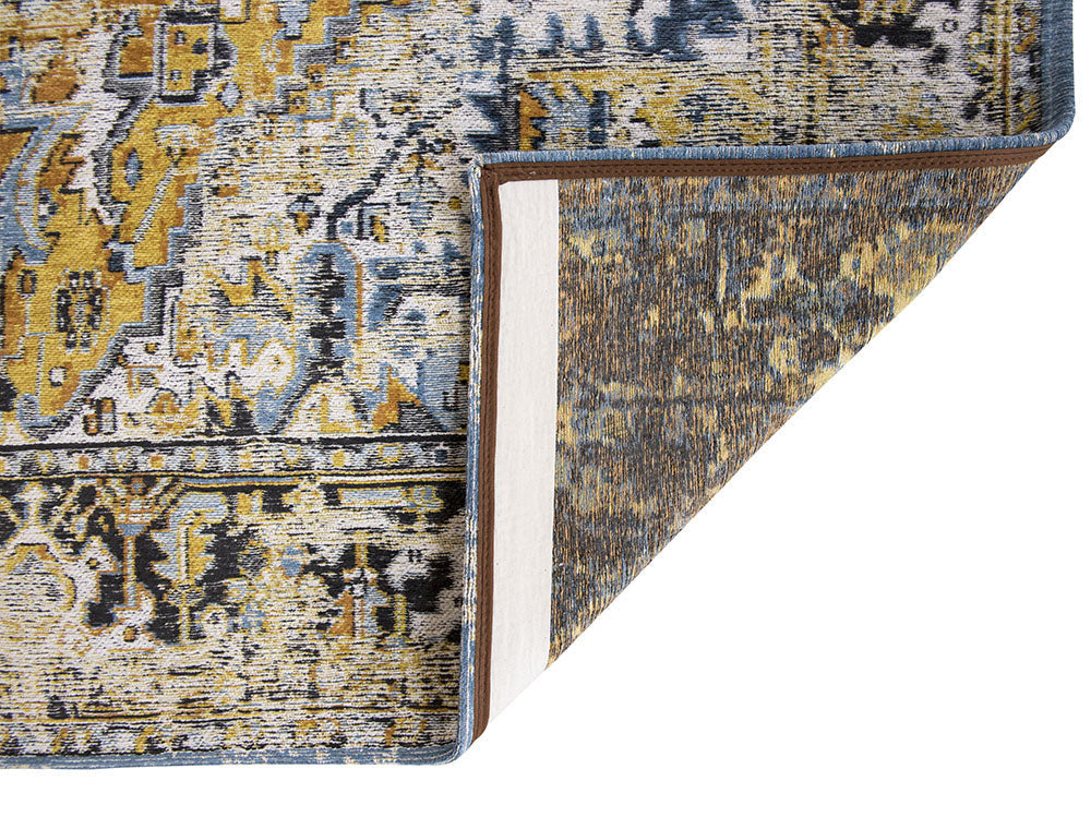 Heriz Amir Gold Yellow-Blue Teppich