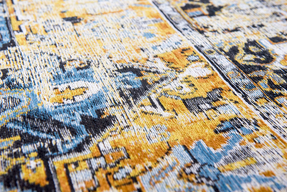 Heriz Amir Gold Yellow-Blue Teppich