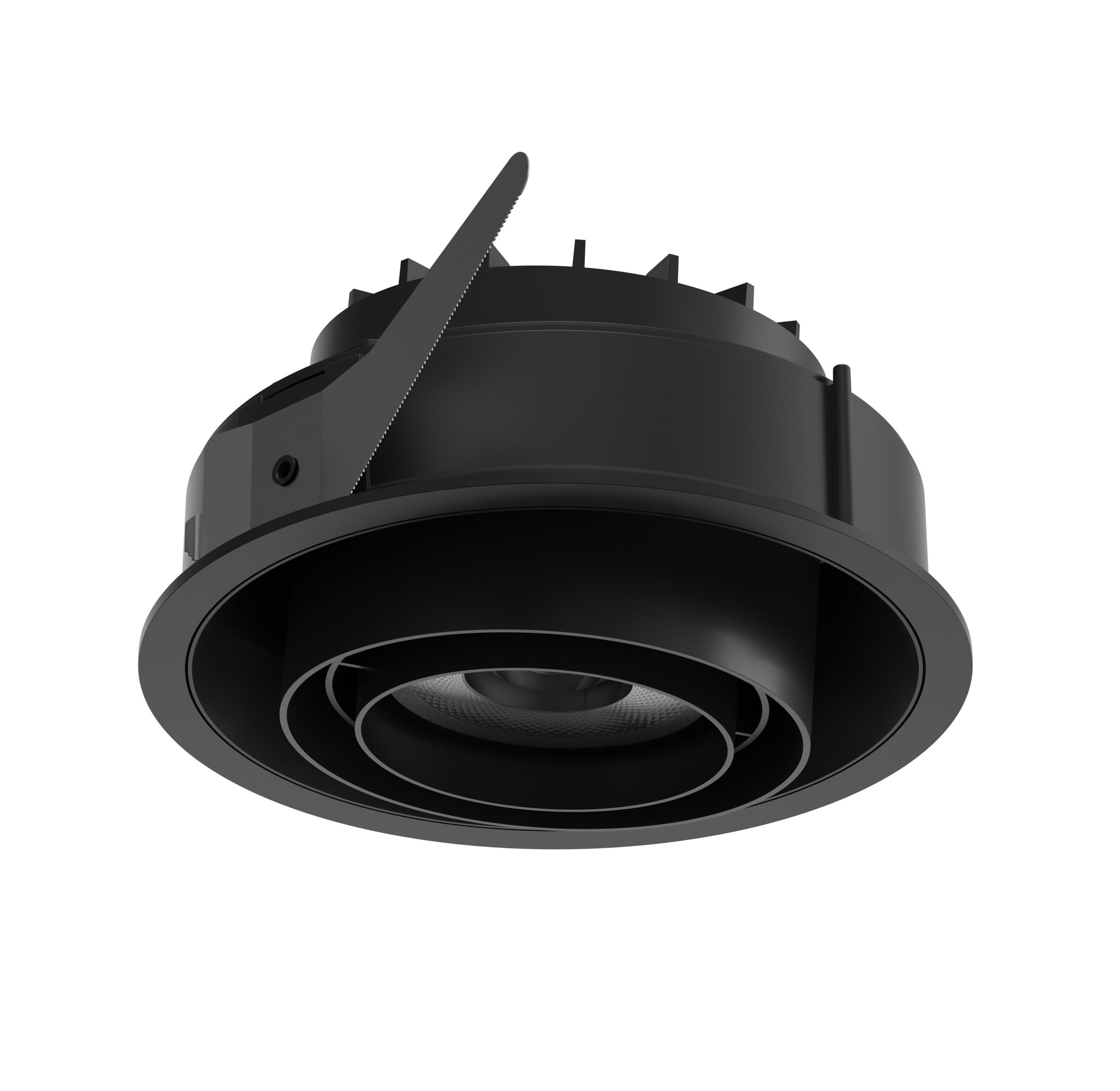 LP 072 SEMI-RECESSED black recessed spotlight