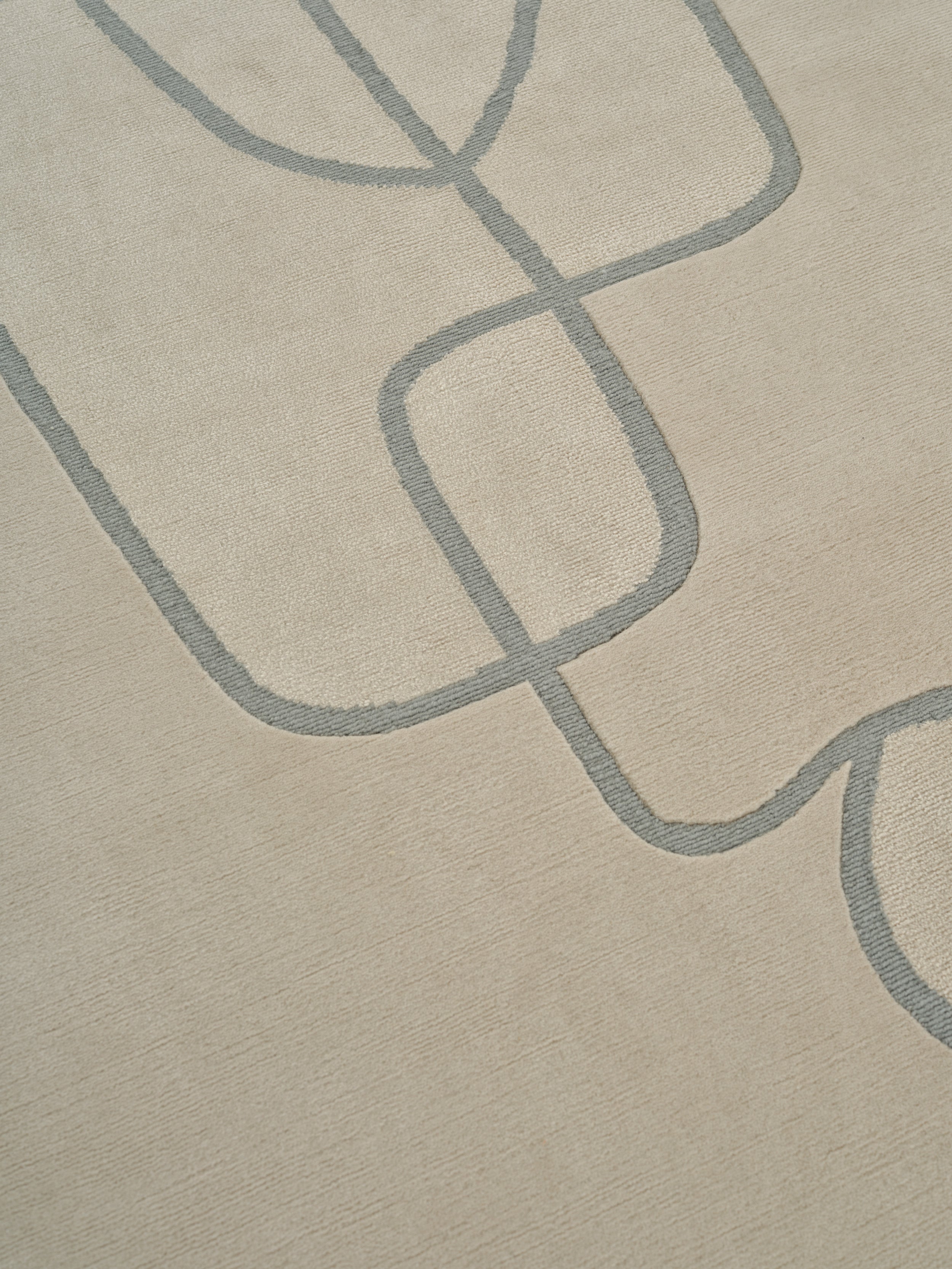 Teppich LINEAL FLOW beige mit Grau