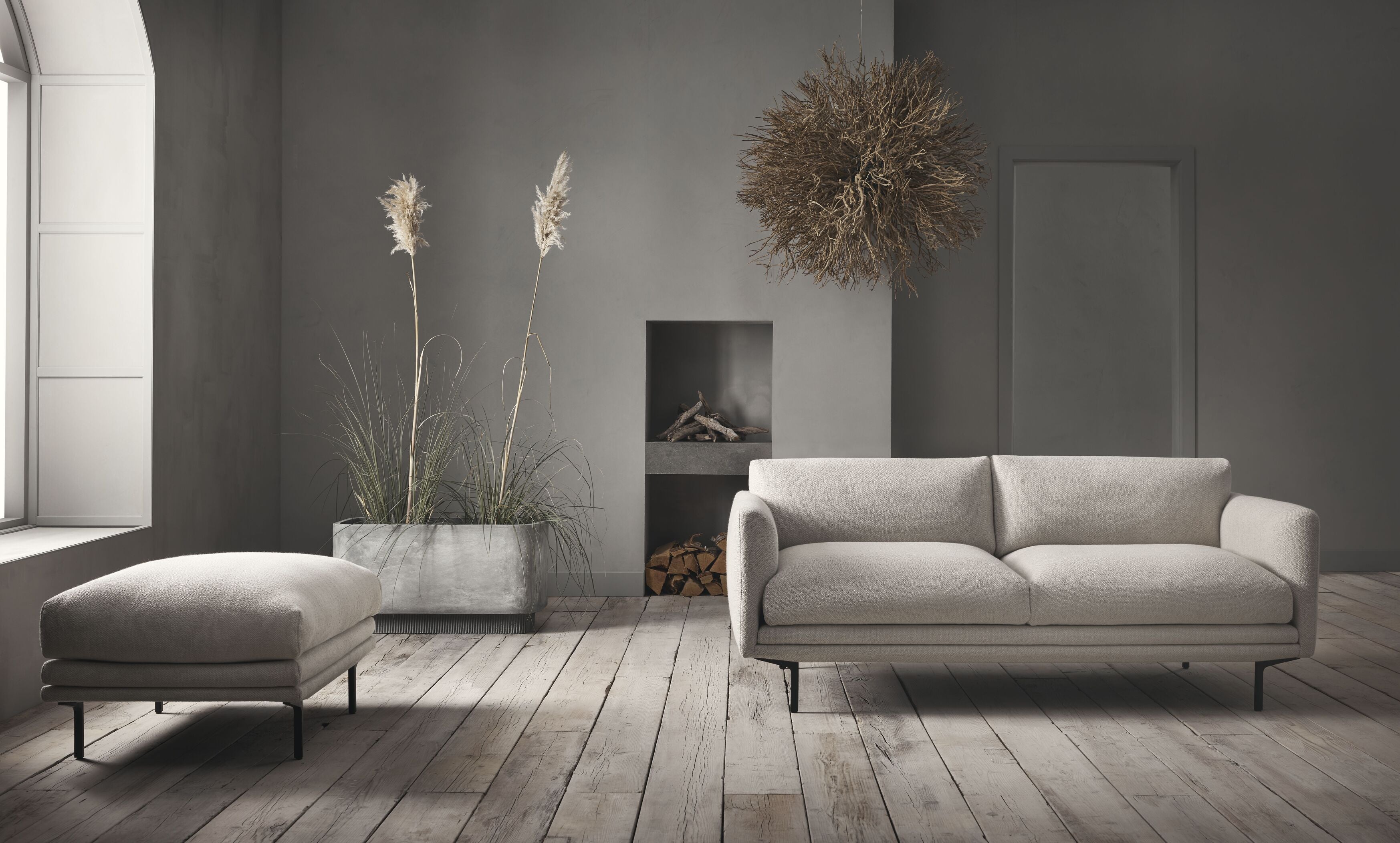 2-Personen-Sofa-Lomi-Metallbasis