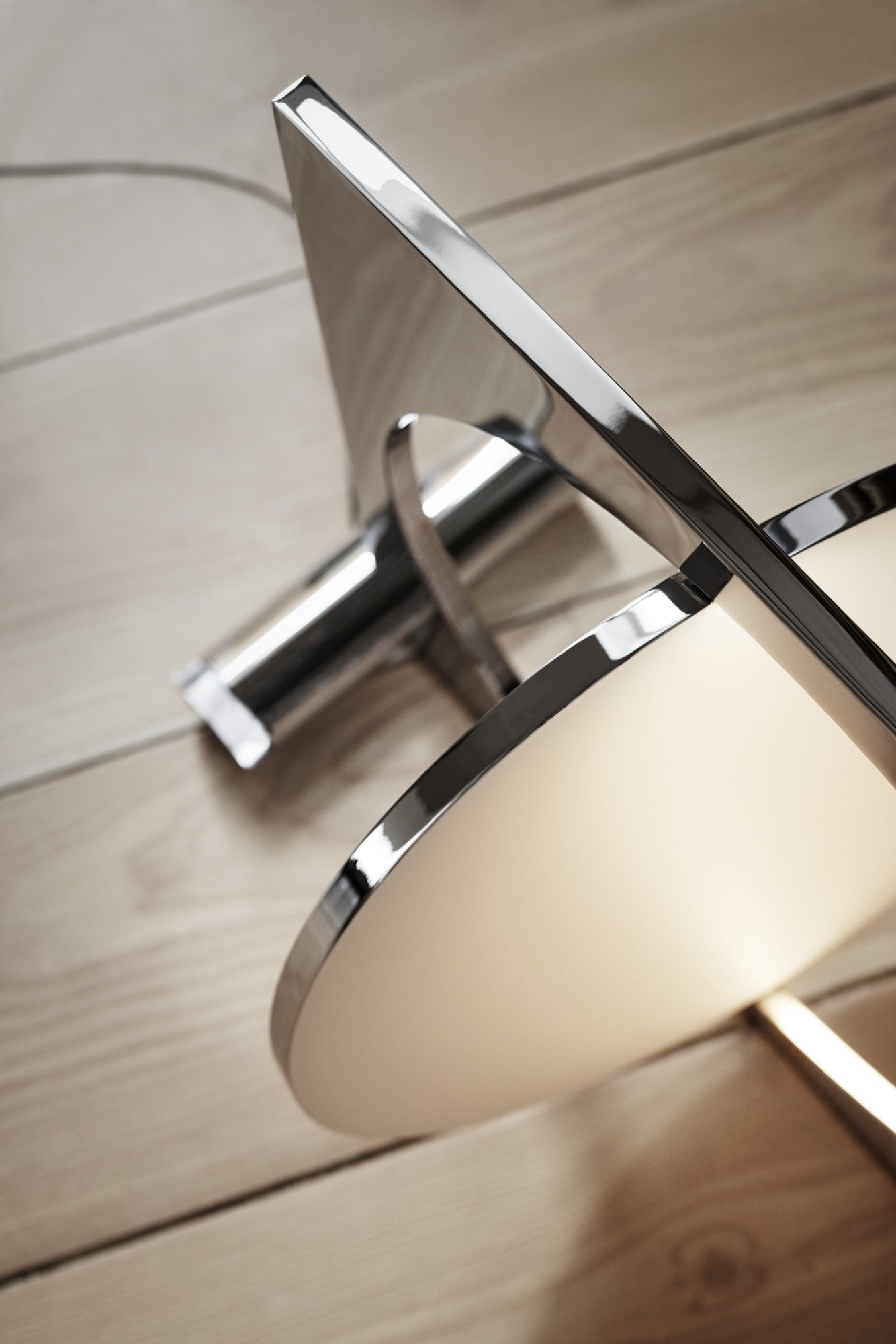 MOONSETTER chrome floor lamp