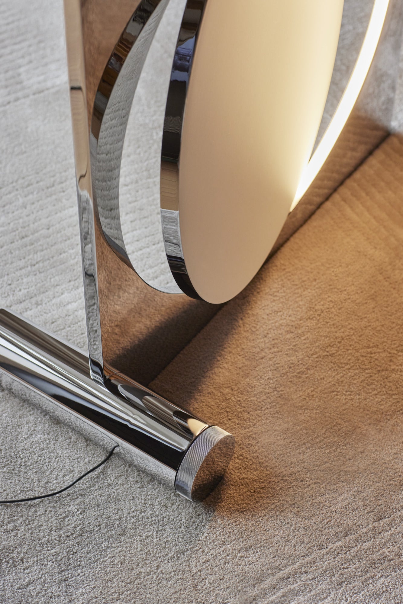 MOONSETTER chrome floor lamp