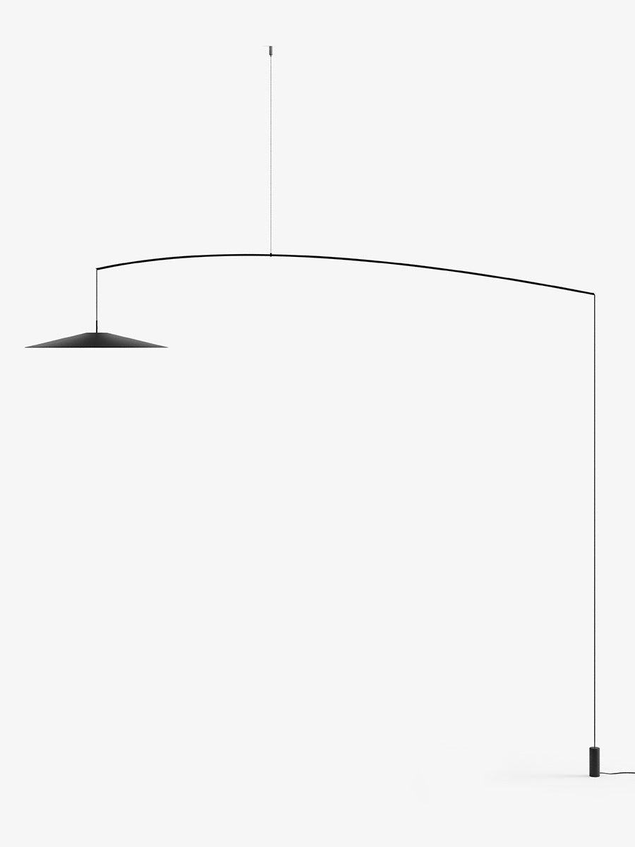 Stehlampe mit ausziehbarem Arm KOINÉ schwarz