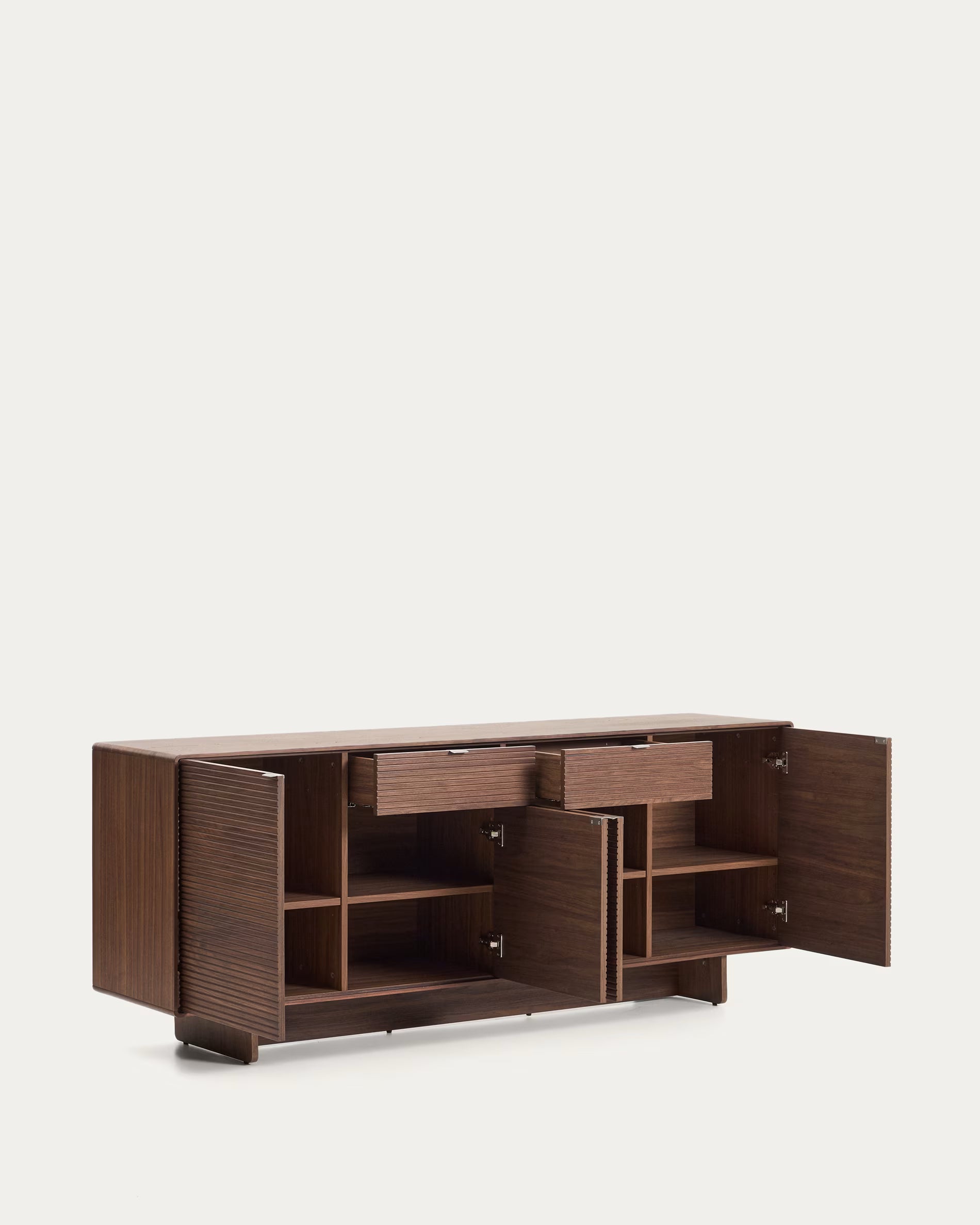 NORLEN Chest of Drawers Dark Brown Walnut Veneer