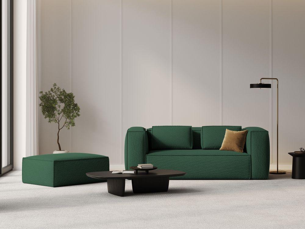 2-seater sofa MACKAY green boucle