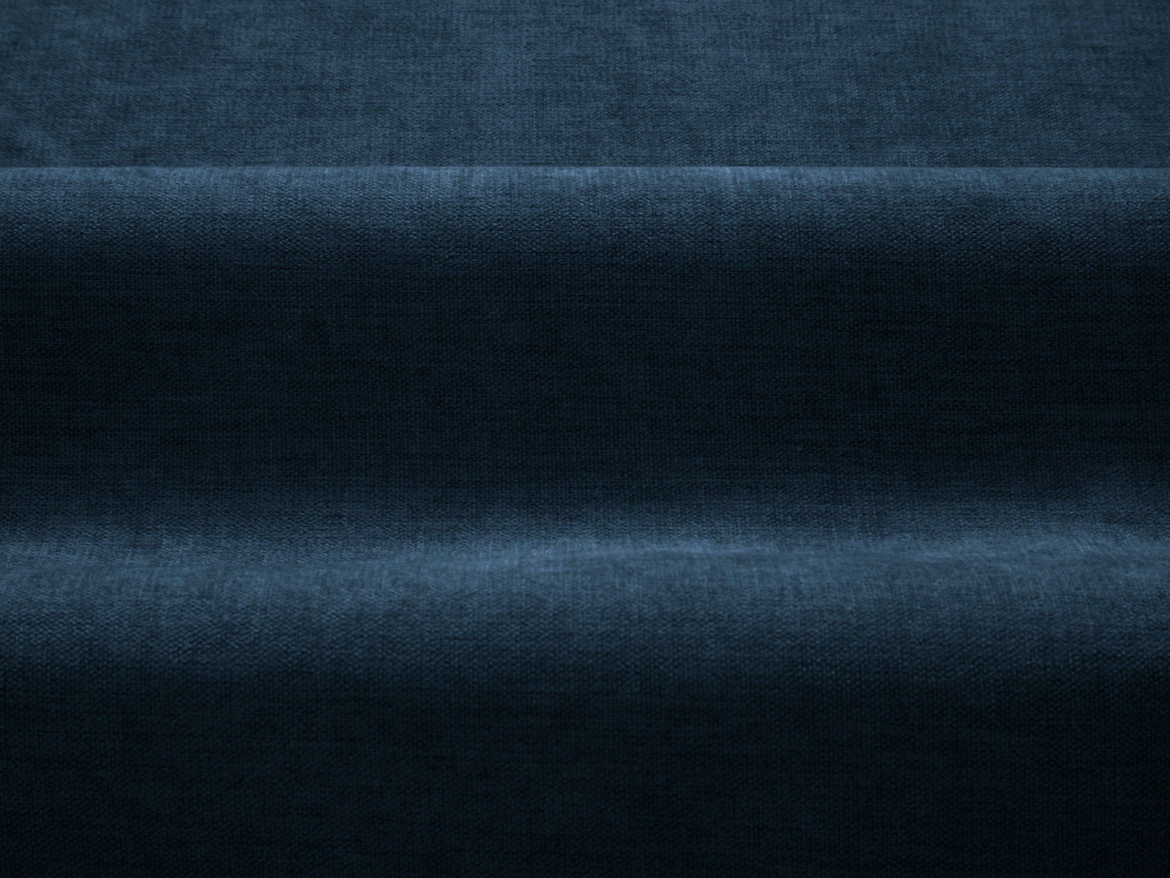 Right-hand corner sofa DAPHNE dark blue chenille