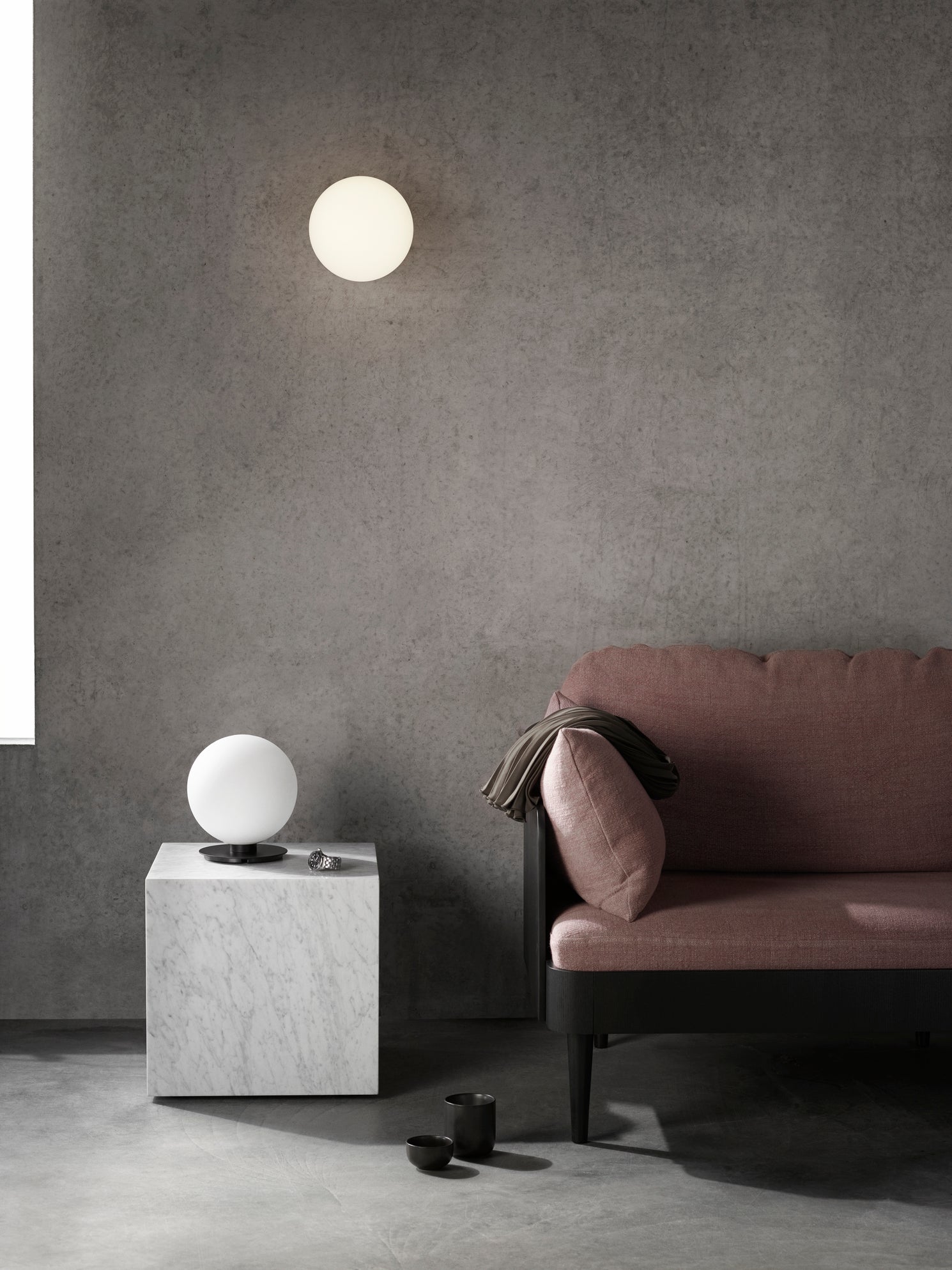 TR BULB Wall Lamp Polished Steel