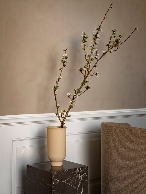 Beistelltisch PLINTH brauner Marmor