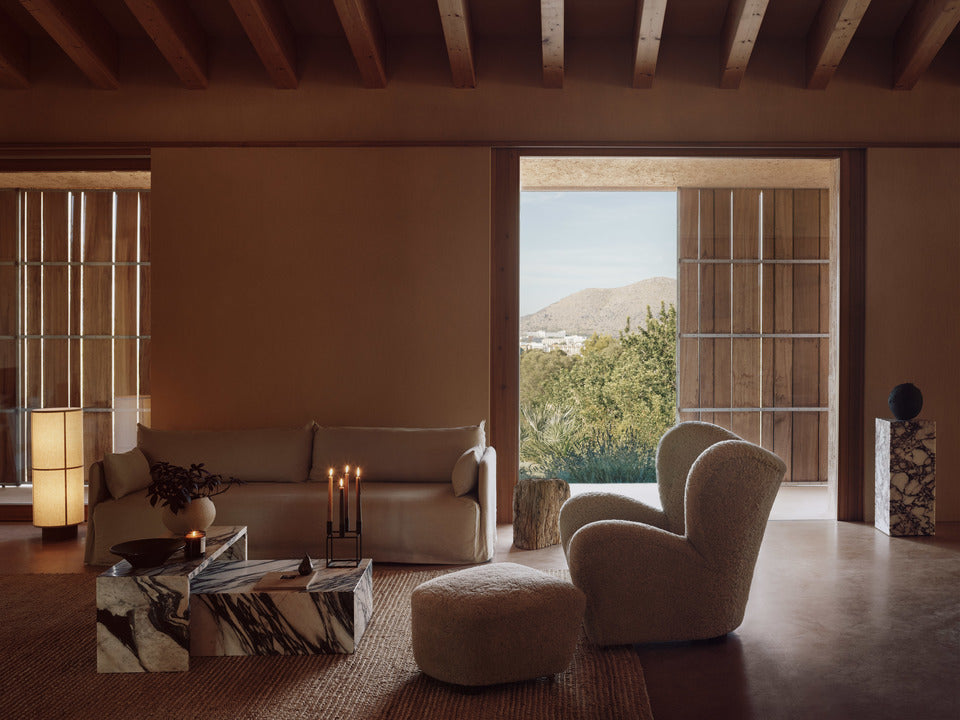 Sofa 2-sitzig OFFSET hellbeige