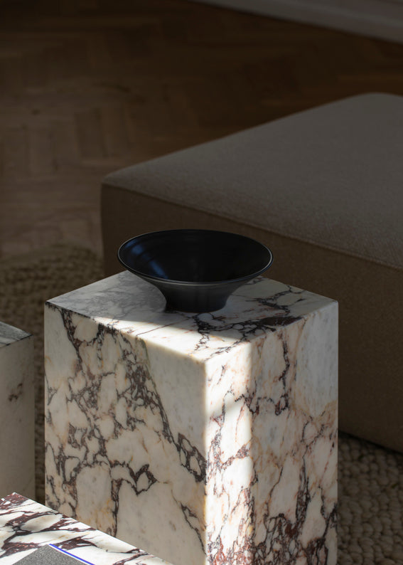 Beistelltisch PLINTH brauner Marmor