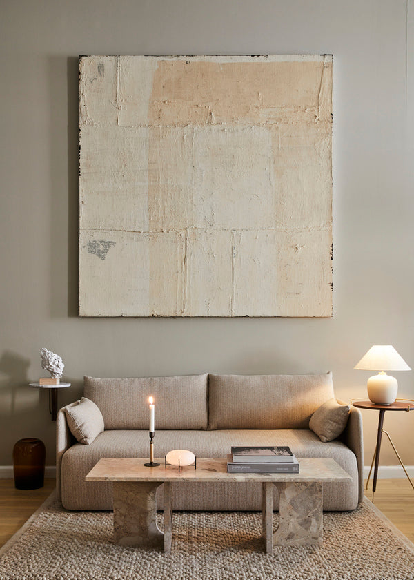 Couchtisch ANDROGYNE beige Marmor