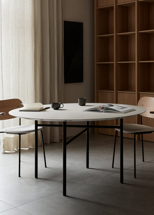CO Chair beige boucle with chrome base