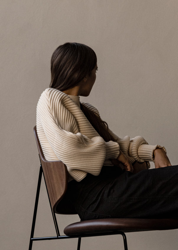 Sessel PENGUIN furnier nussbaum