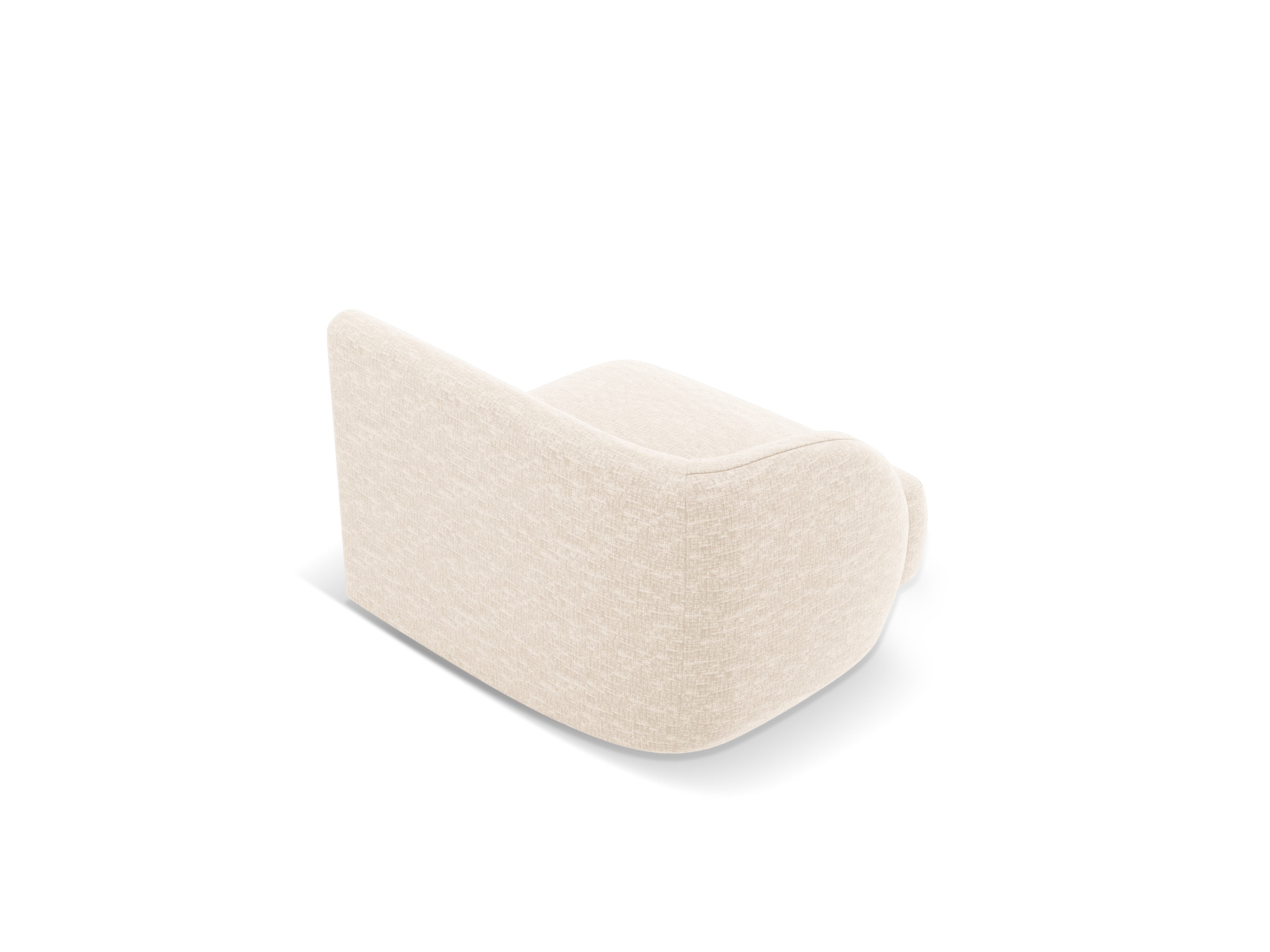 Modulares Sofa - Linkes Modul MILEY Elfenbein Chenille
