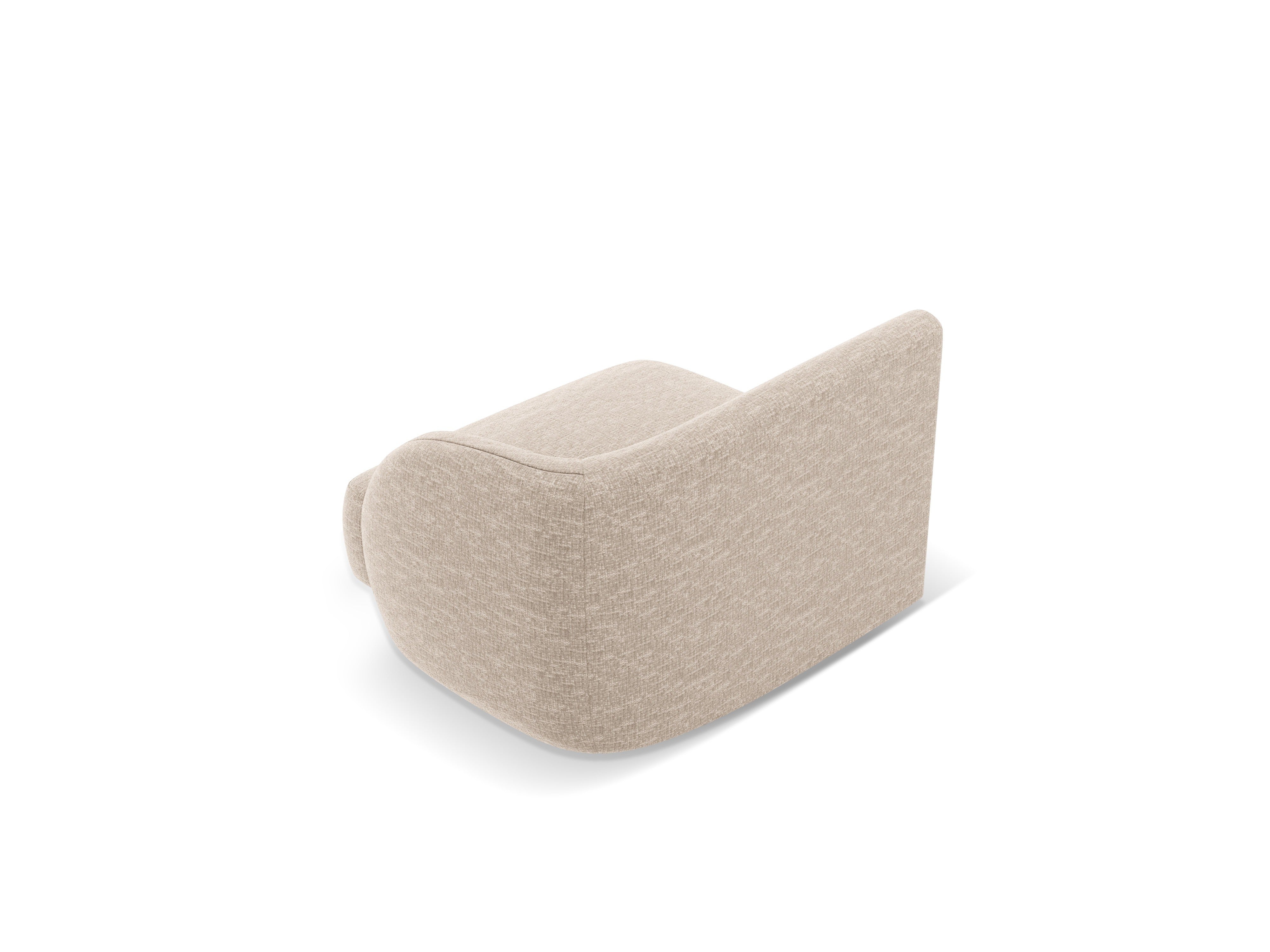 Modular sofa - right module MILEY beige chenille