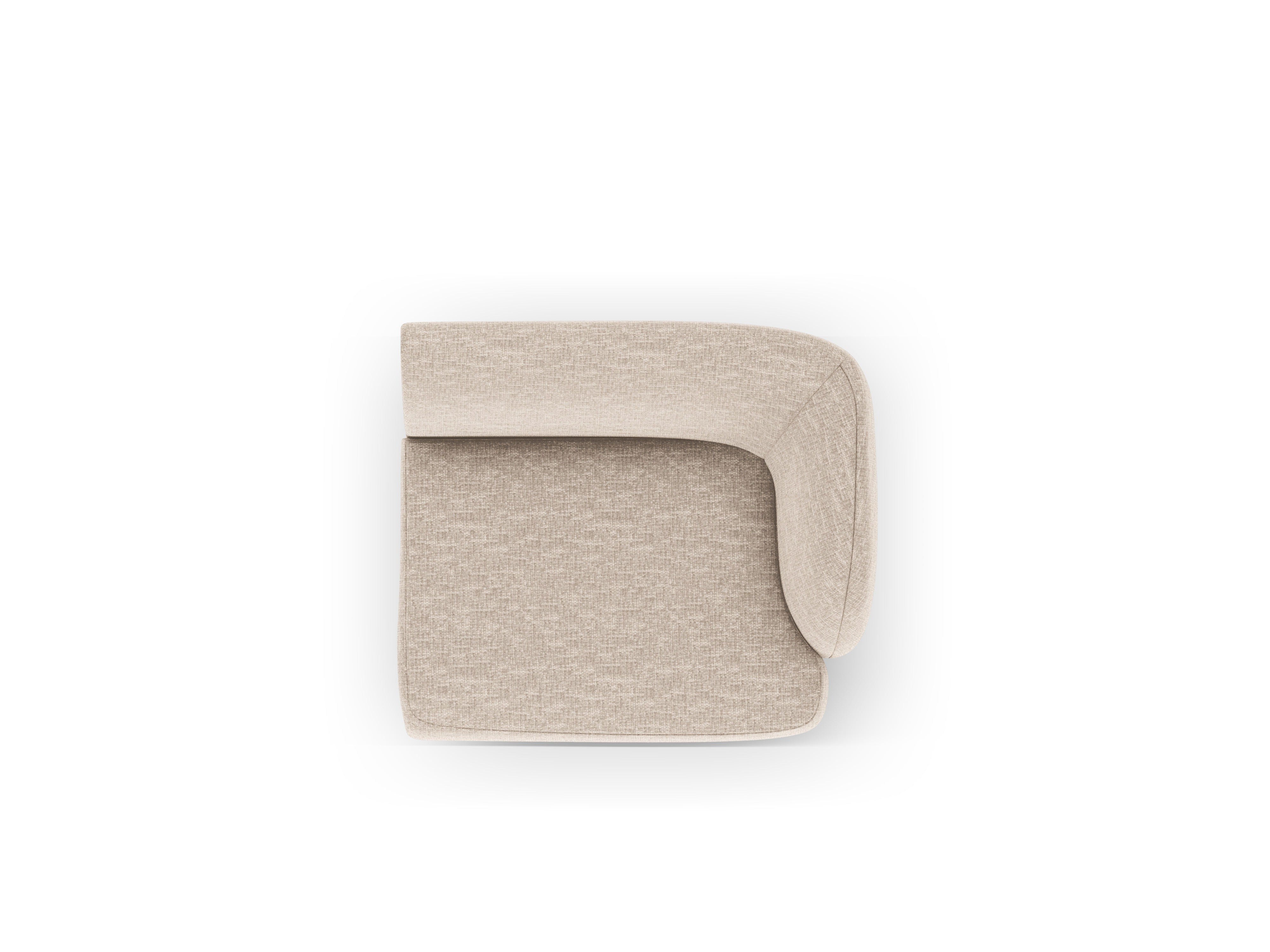 Modular sofa - right module MILEY beige chenille
