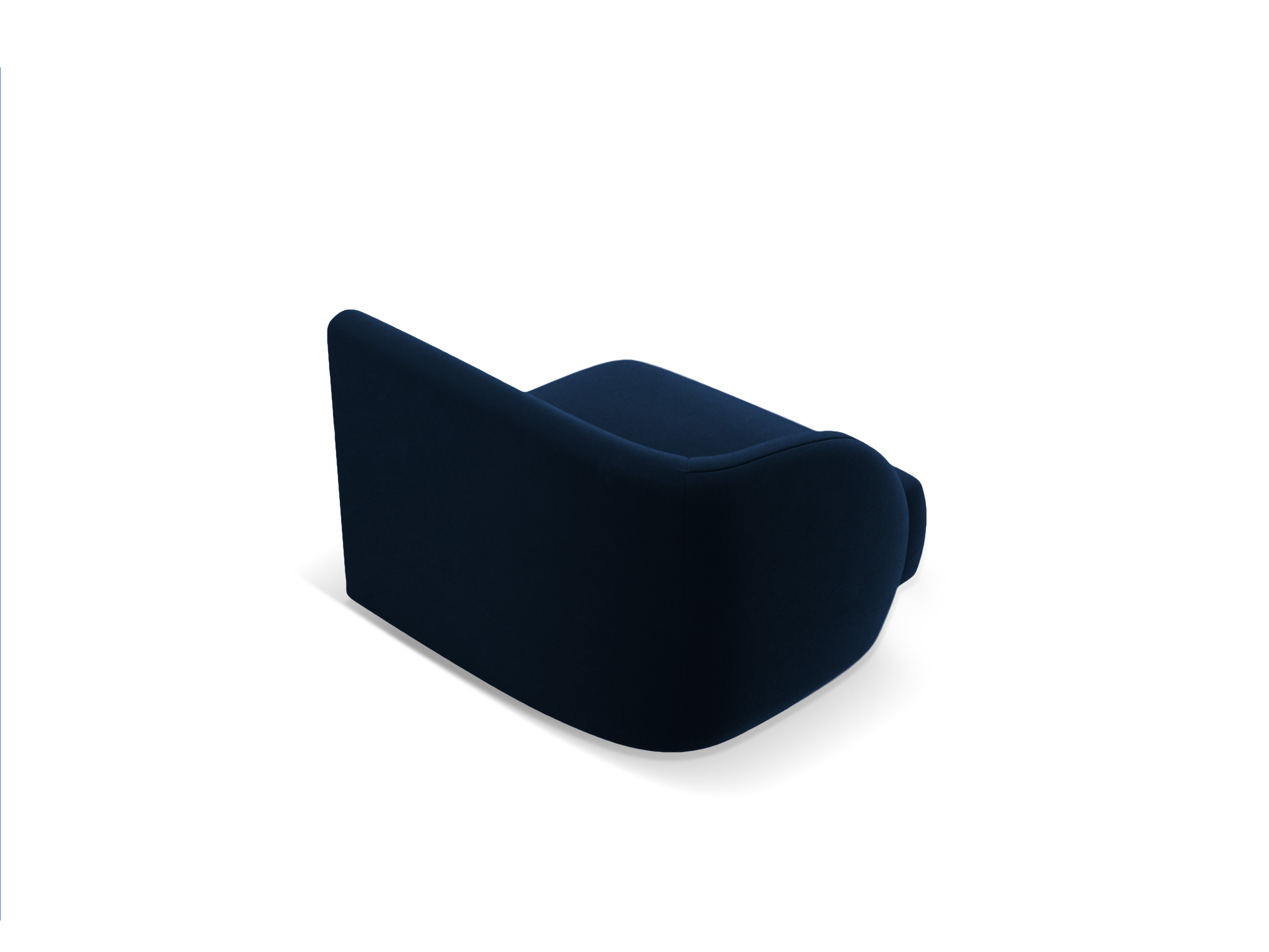 Velvet modular sofa MILEY - left-side module royal blue