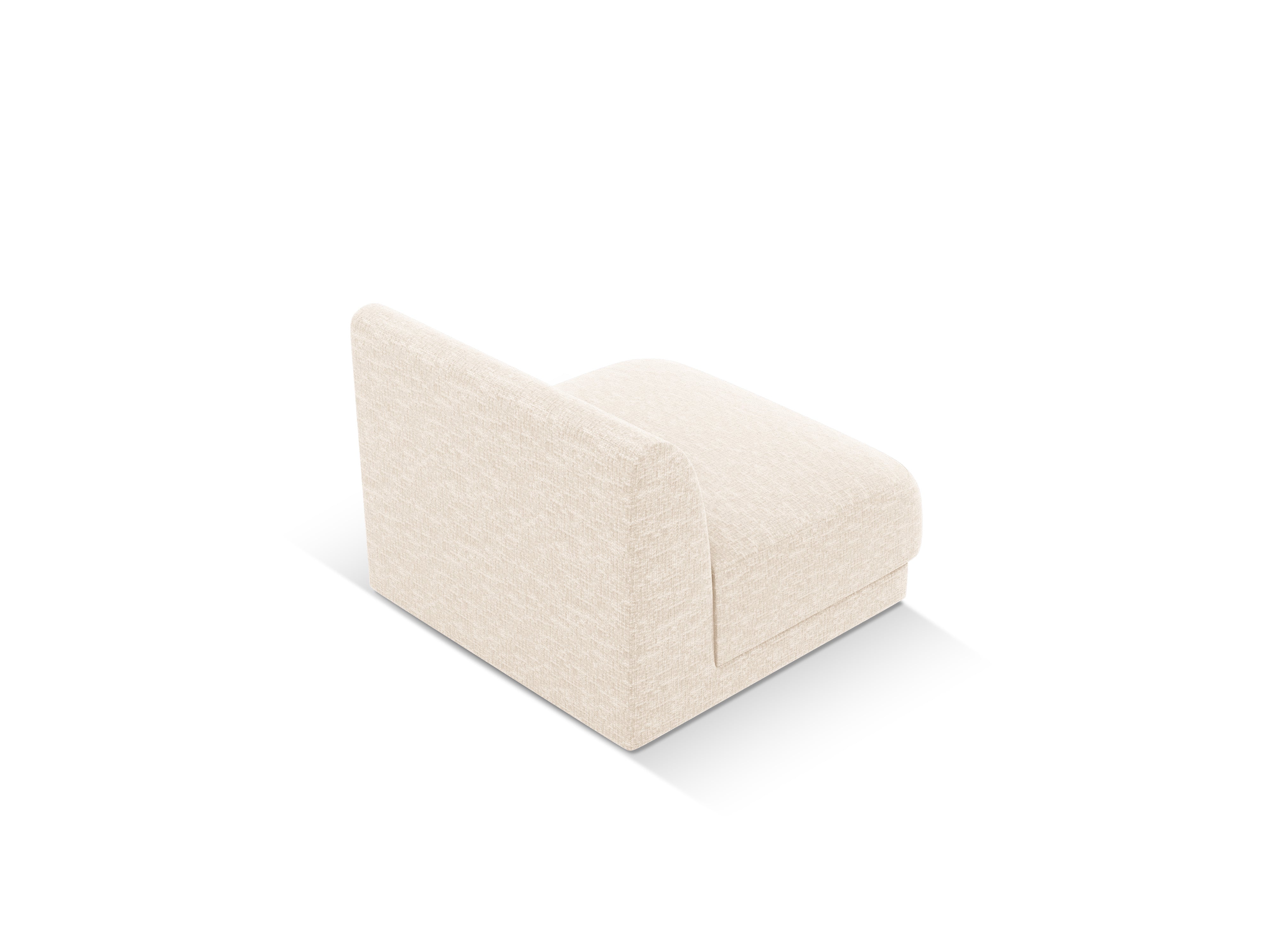 Sessel / Modul MILEY hellbeige schimmerndes Chenille