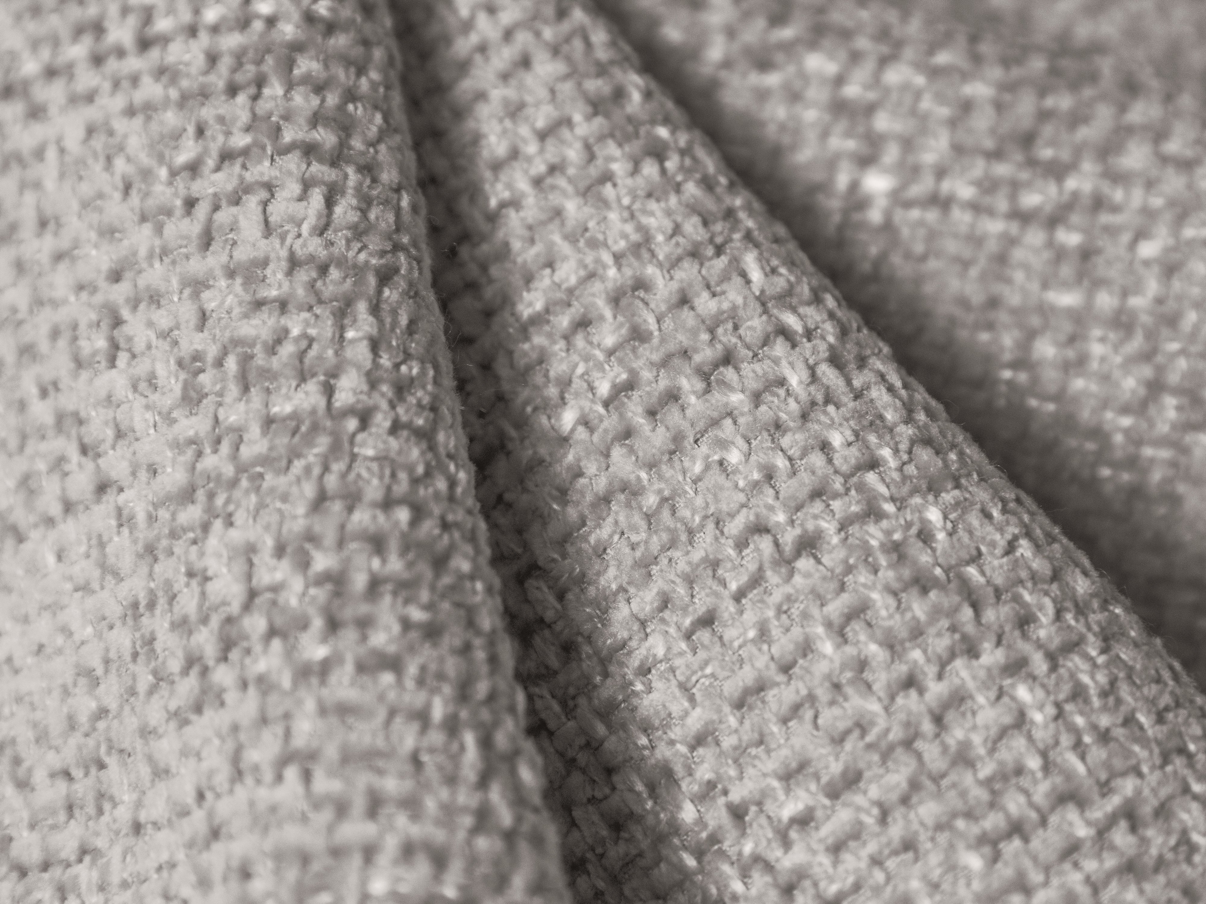 Armchair / module MILEY light gray chenille silky