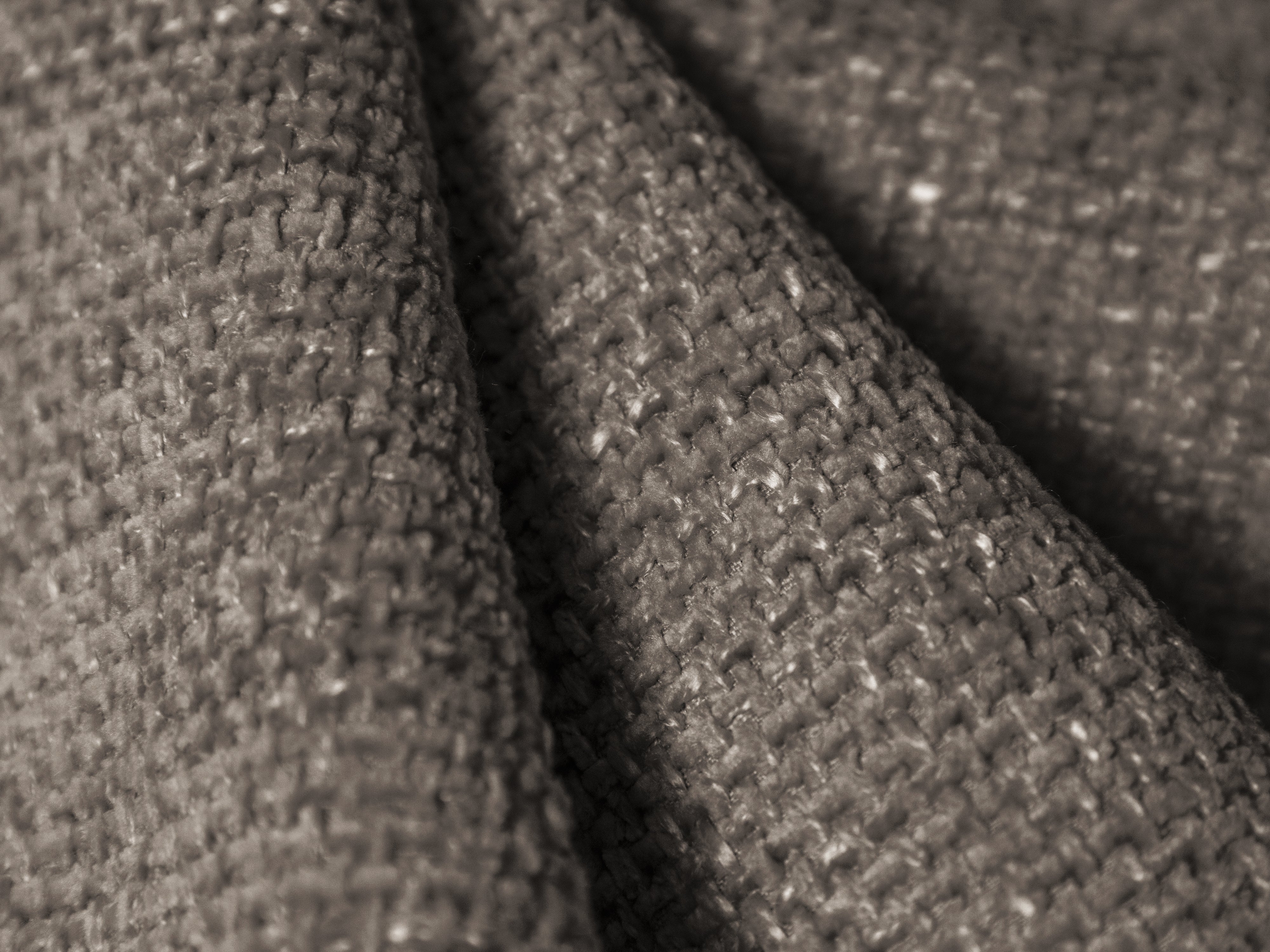 Sessel / Modul MILEY graues, seidiges Chenille
