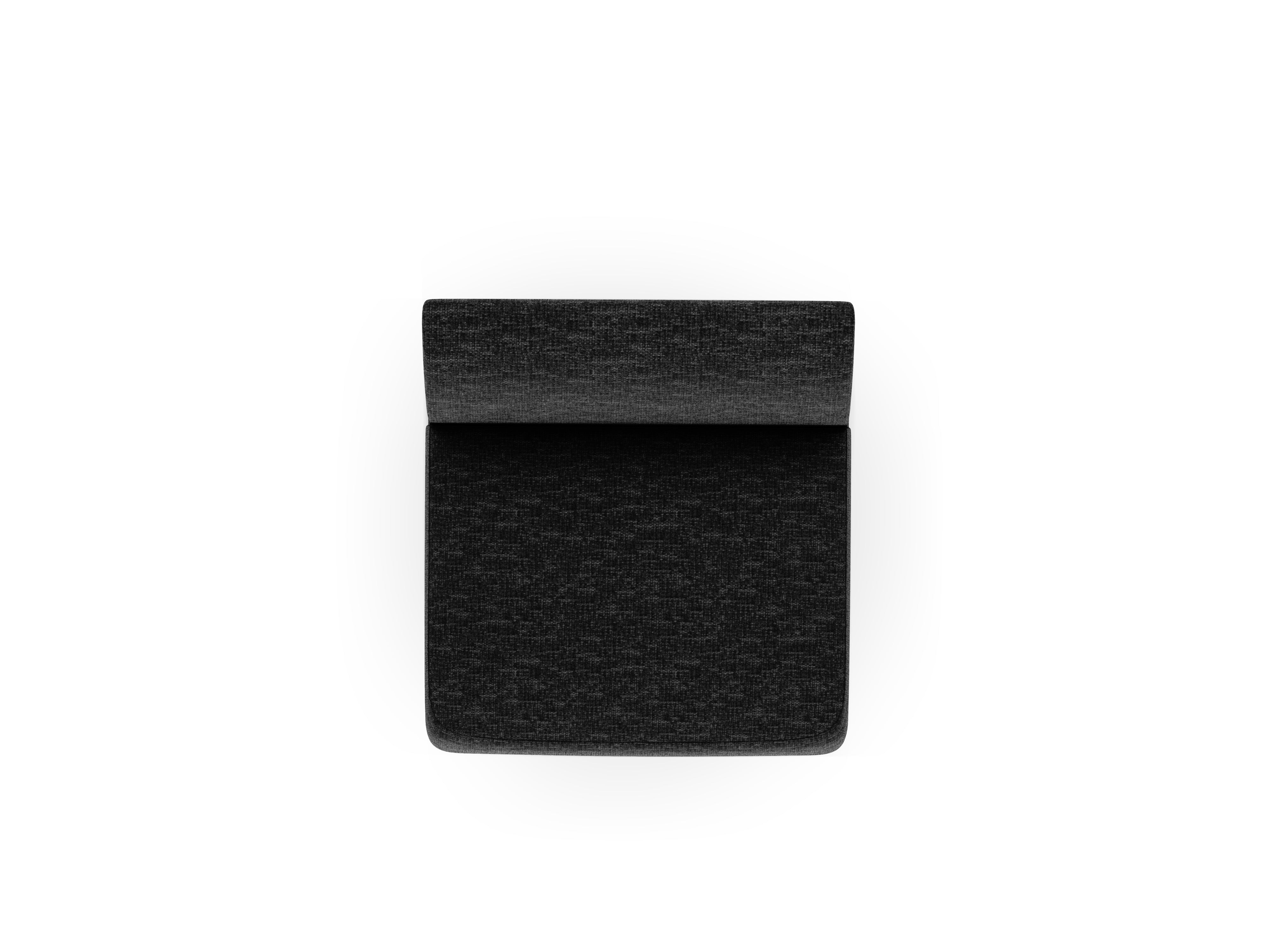 Sessel / Modul MILEY schwarzer Chenille seidig