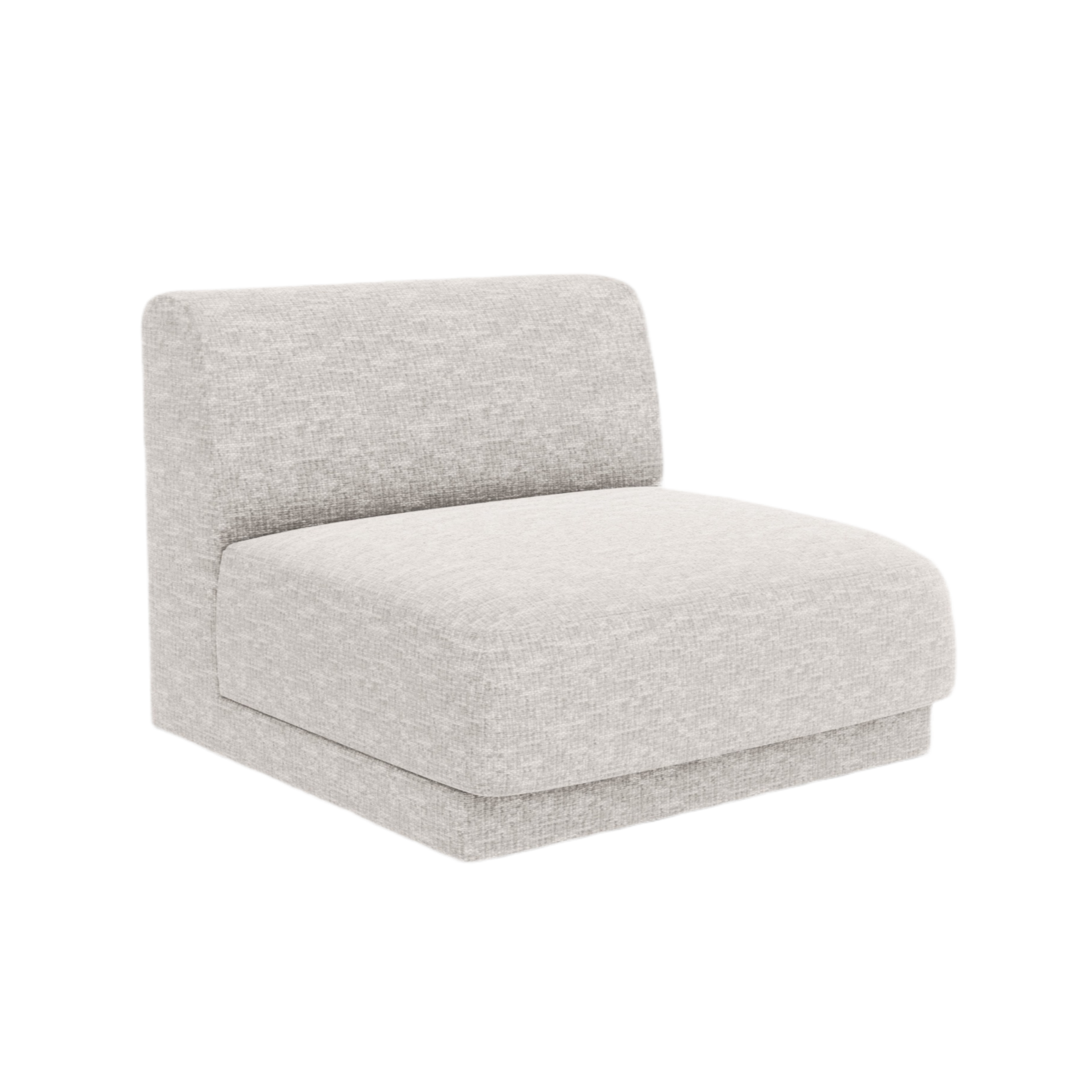 Armchair / module MILEY gray chenille