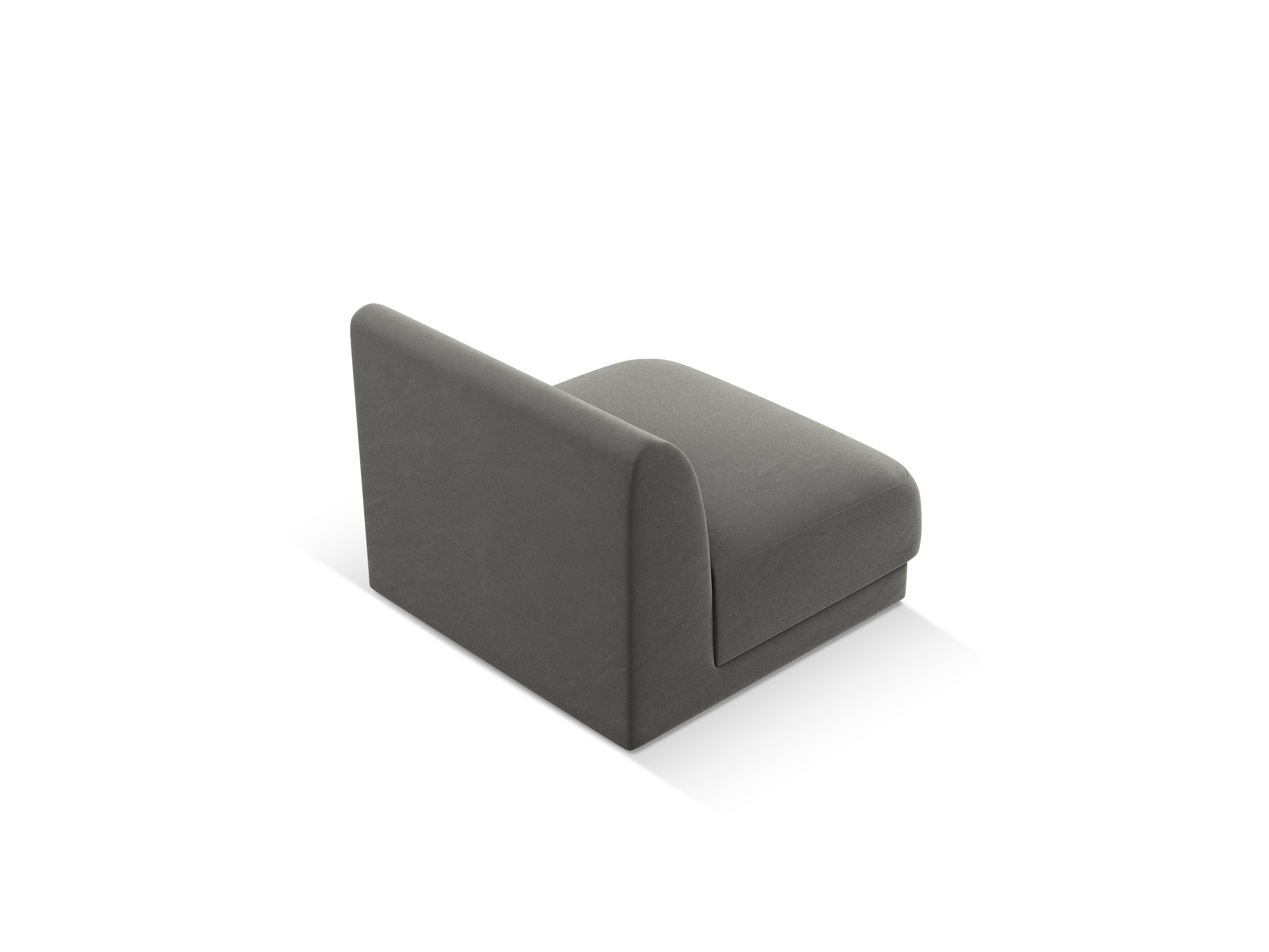 Sessel / Samtmodul MILEY hellgrau