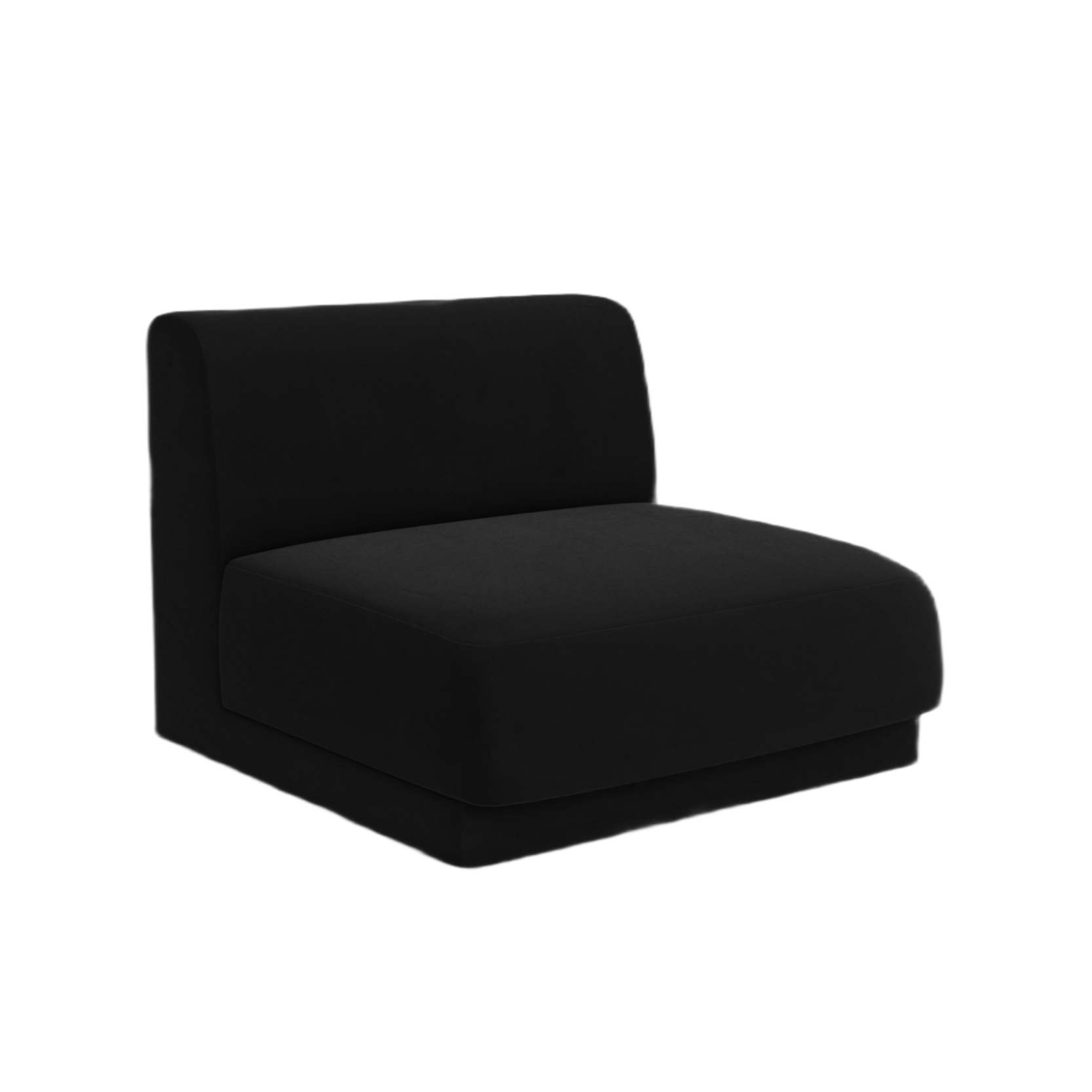 Armchair / velvet module MILEY black
