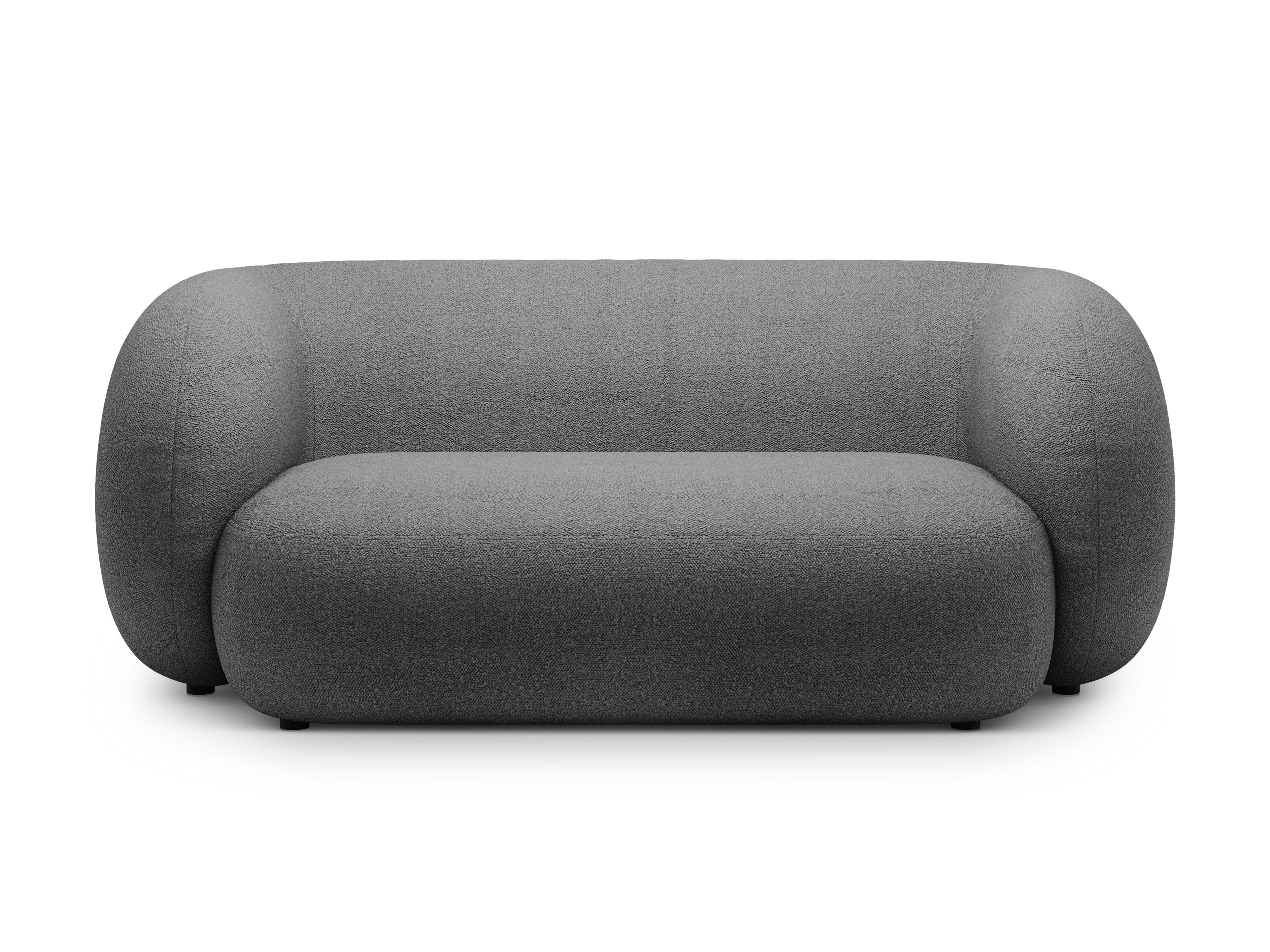 Sofa 2-sitzig KATE dunkelgrau Boucle [Monika] [Amelia spr]