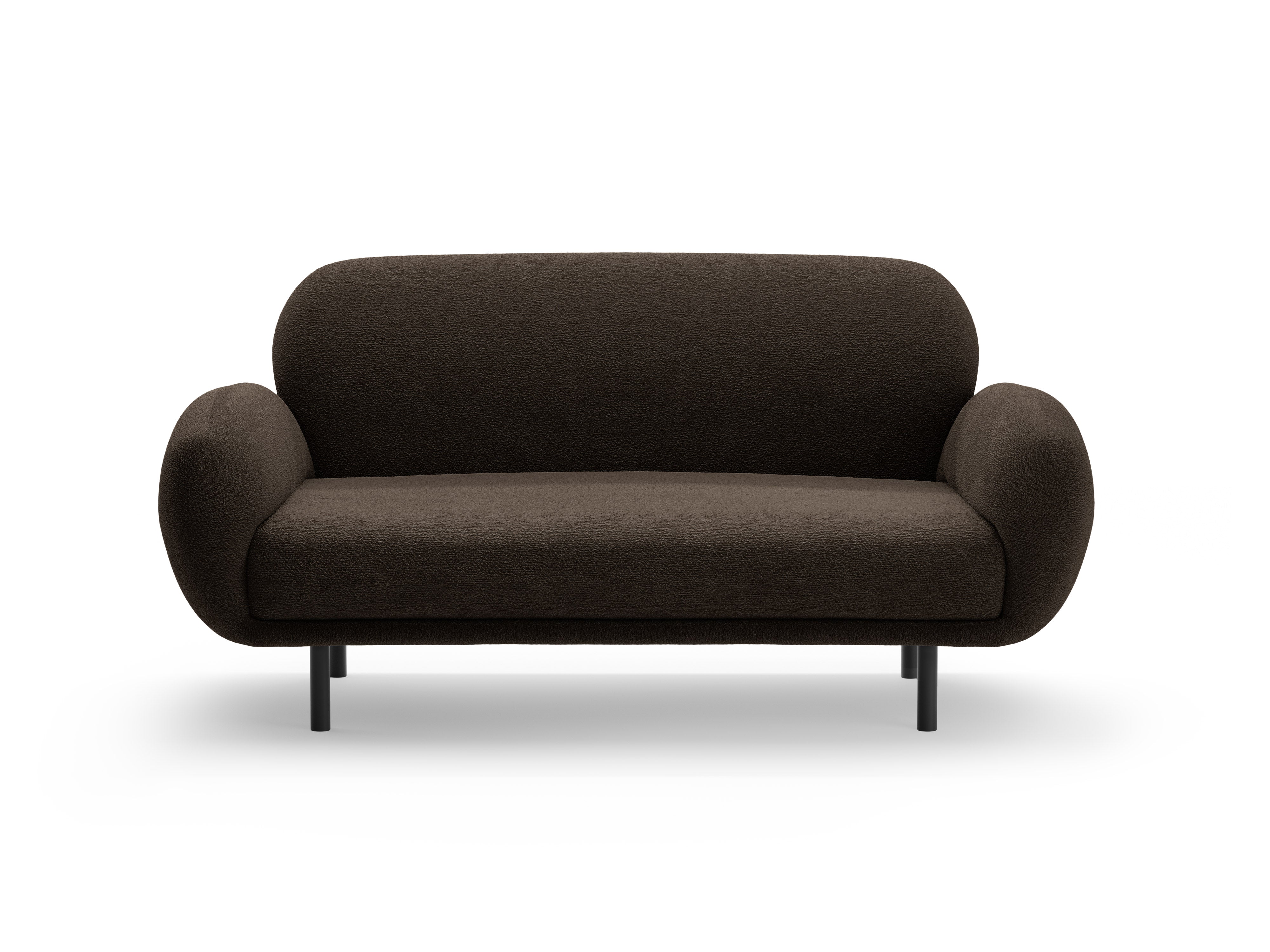 2-seater Sofa POPPY brown boucle