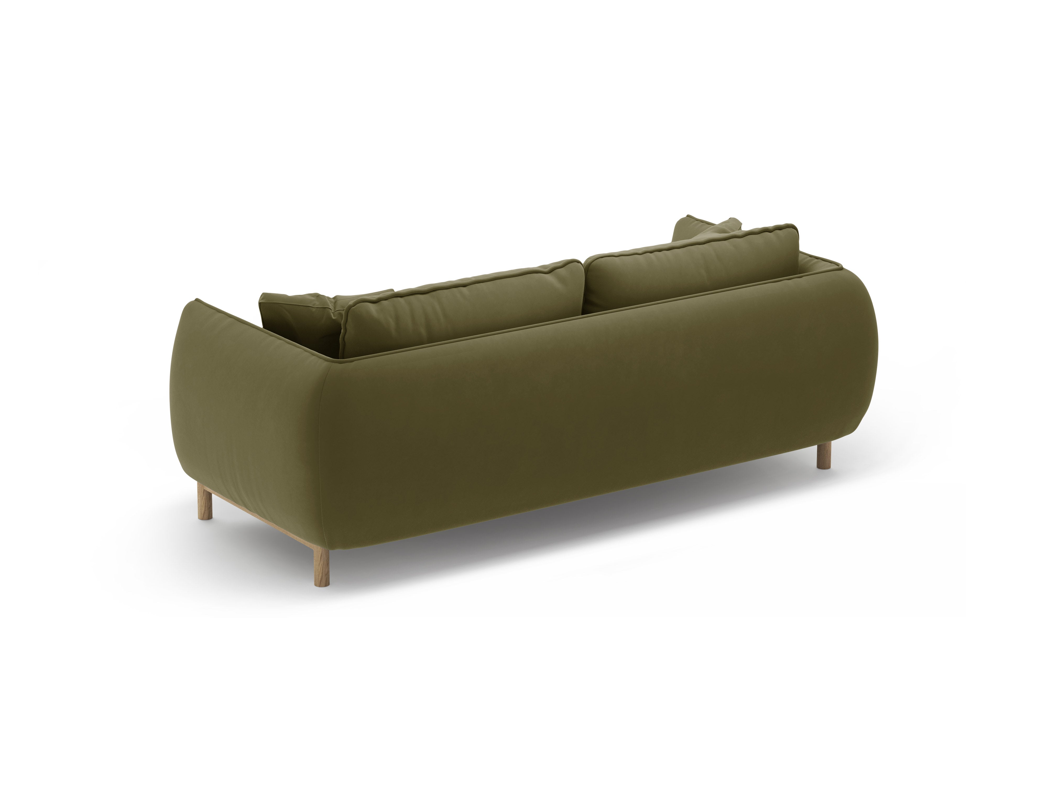 Velvet 2-Seater Sofa ADA Light Green