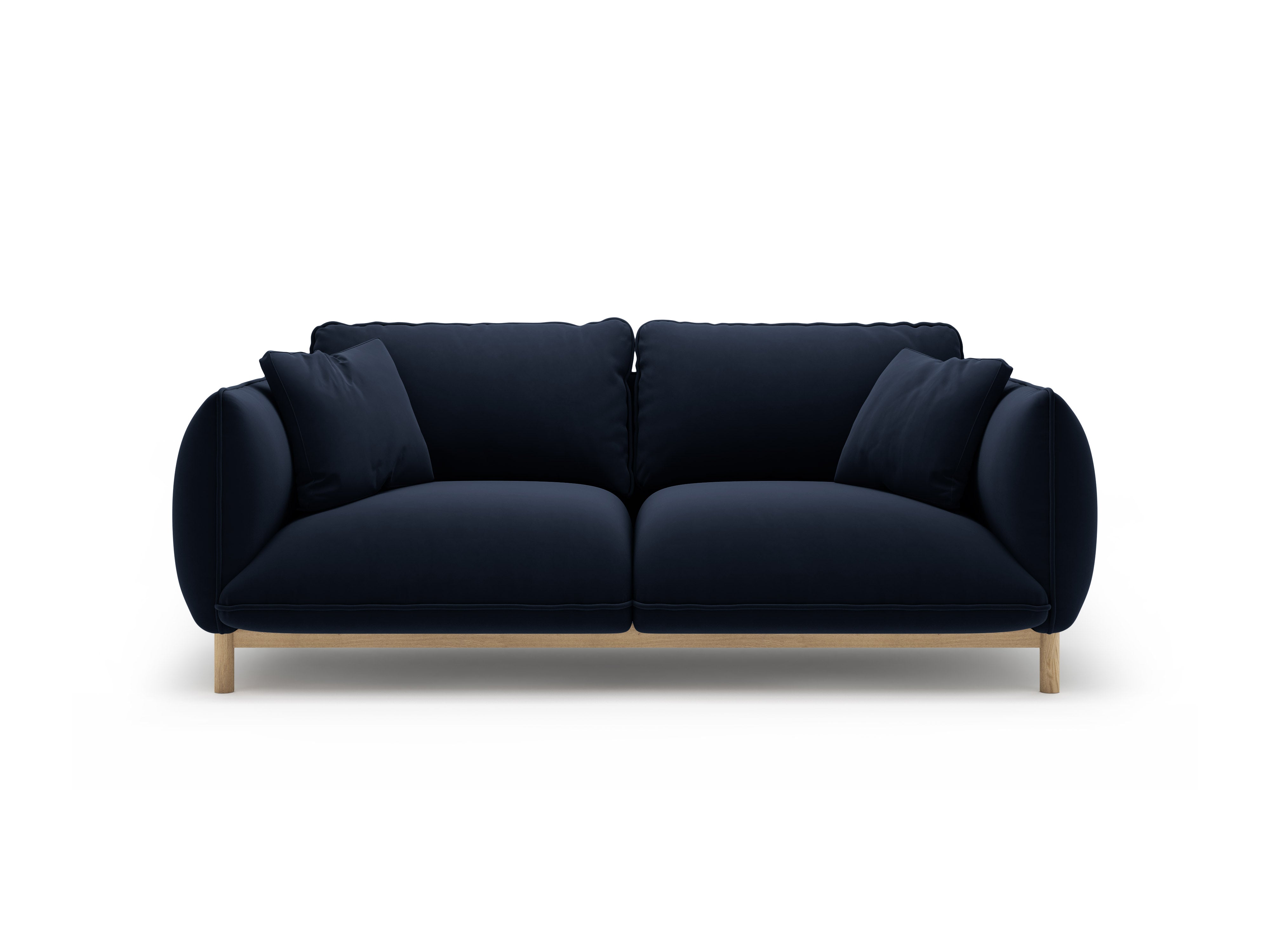 Velvet 2-Seater Sofa ADA Royal Blue